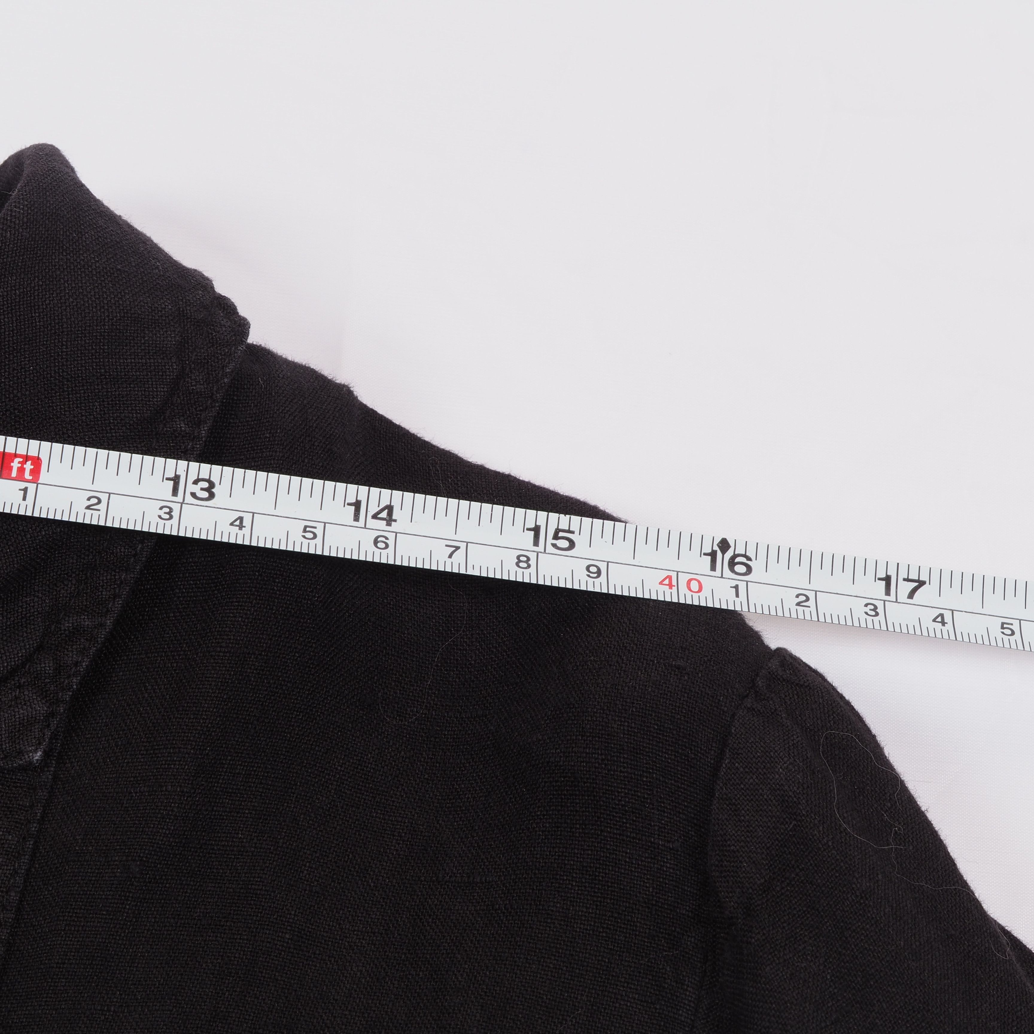 Rundholz Rundholz Women's Black Linen Button Up Relaxed Shirt Blouse Size S / US 4 / IT 40 - 7 Thumbnail