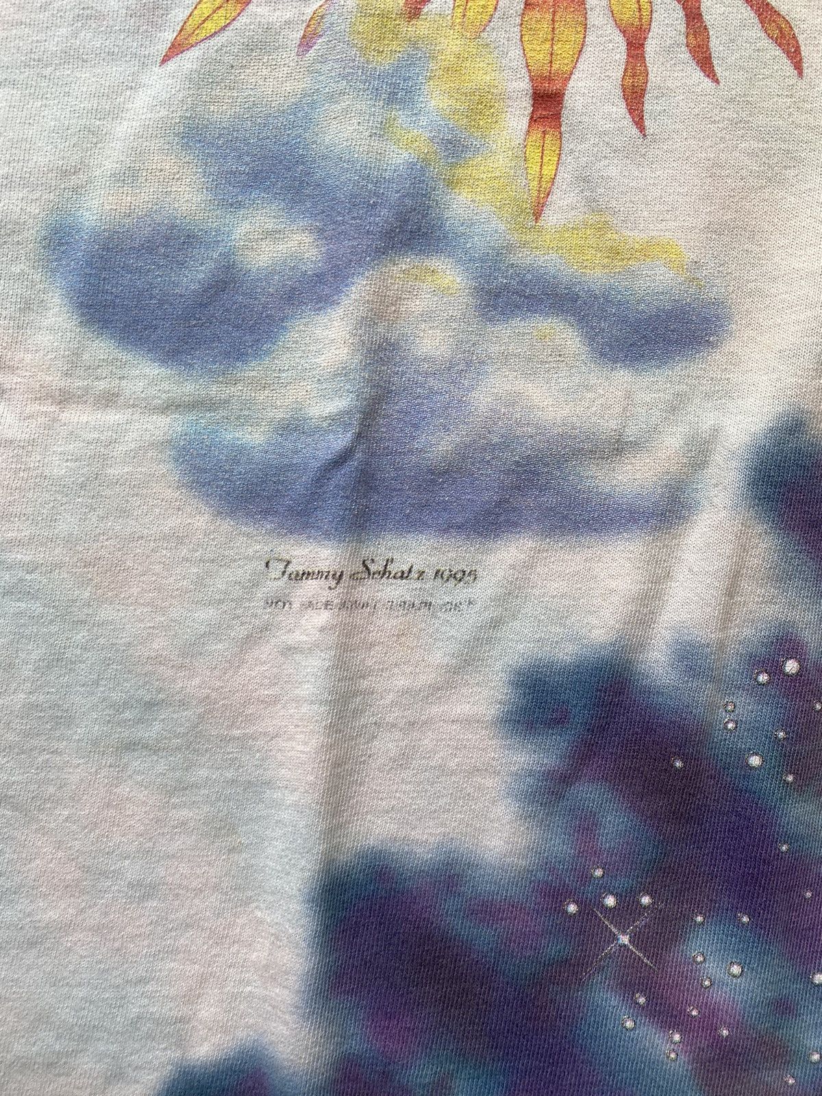 Band Tees × Grateful Dead × Vintage Vintage 1995 Tammy Schatz No Fade Sun & Moon Tie Dye T-Shirt Size US XL / EU 56 / 4 - 5 Thumbnail