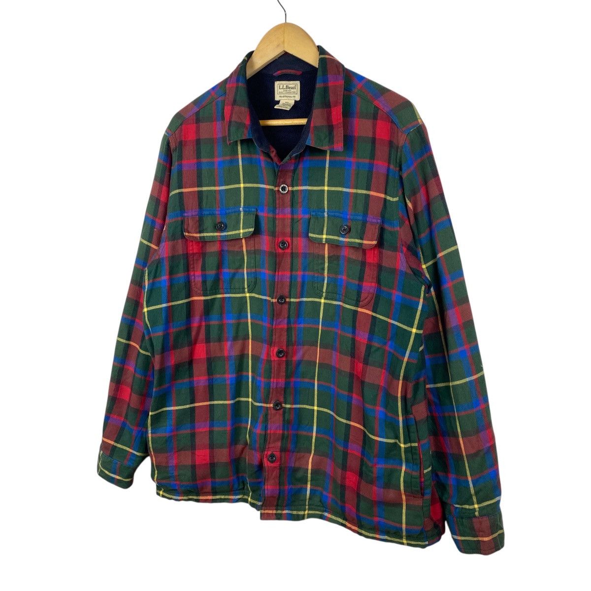Japanese Brand × Vintage 💥LL BEAN PLAID WORKER SHIRT Size US XL / EU 56 / 4 - 2 Thumbnail