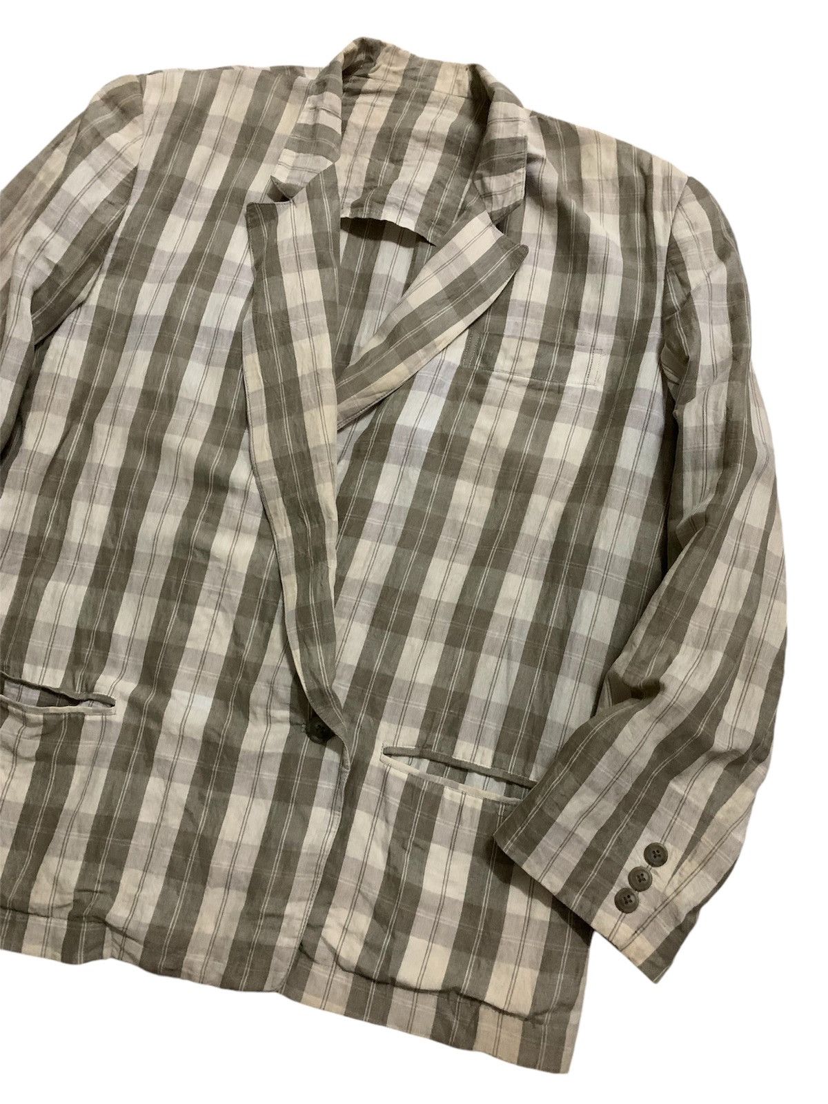 Yohji Yamamoto 💥Vintage Yohji Yamamoto LQ Blazer Jacket Size US L / EU 52-54 / 3 - 2 Thumbnail