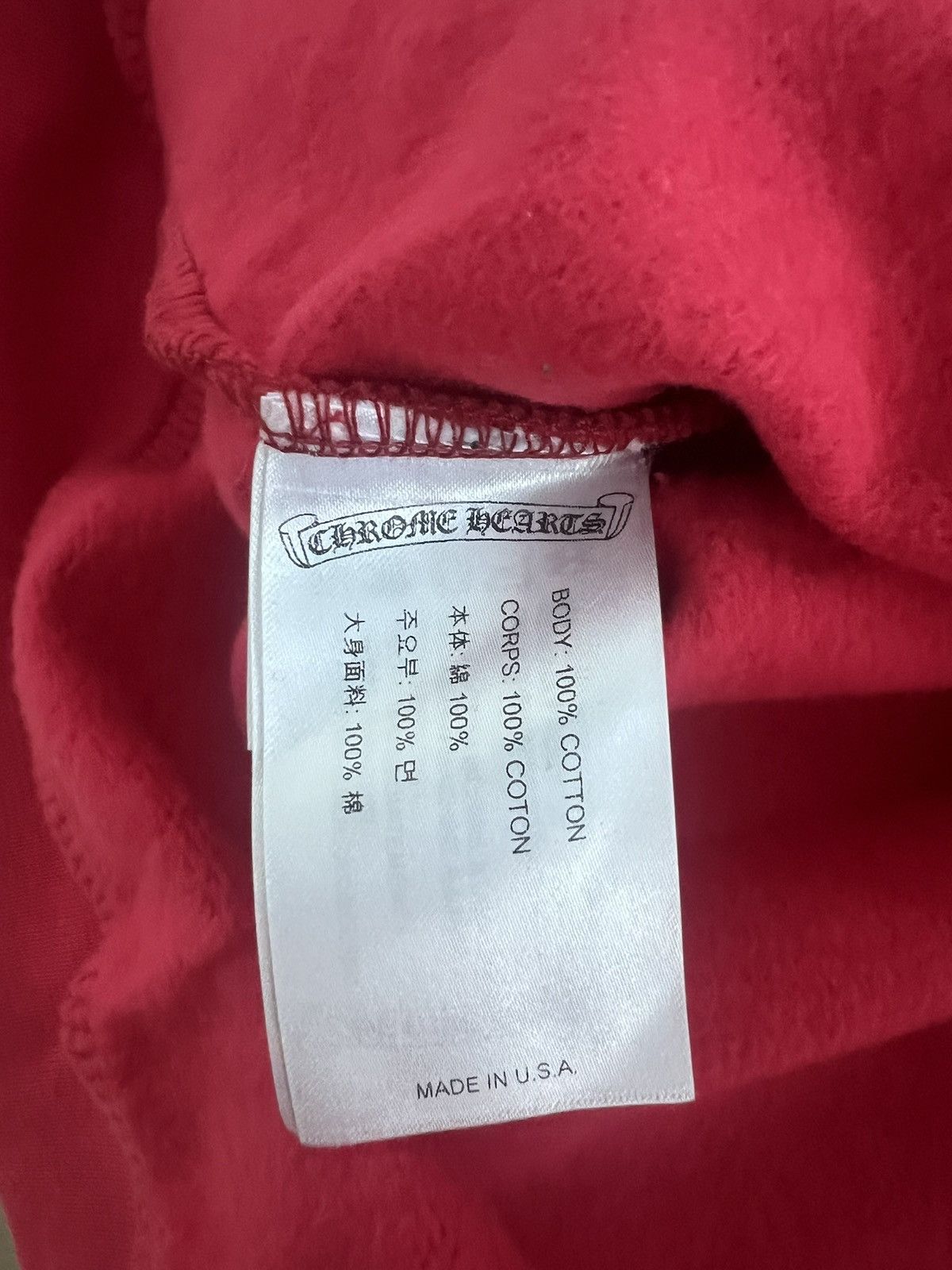 Chrome Hearts Chrome Hearts Red Scroll Hoodie Size US L / EU 52-54 / 3 - 8 Thumbnail
