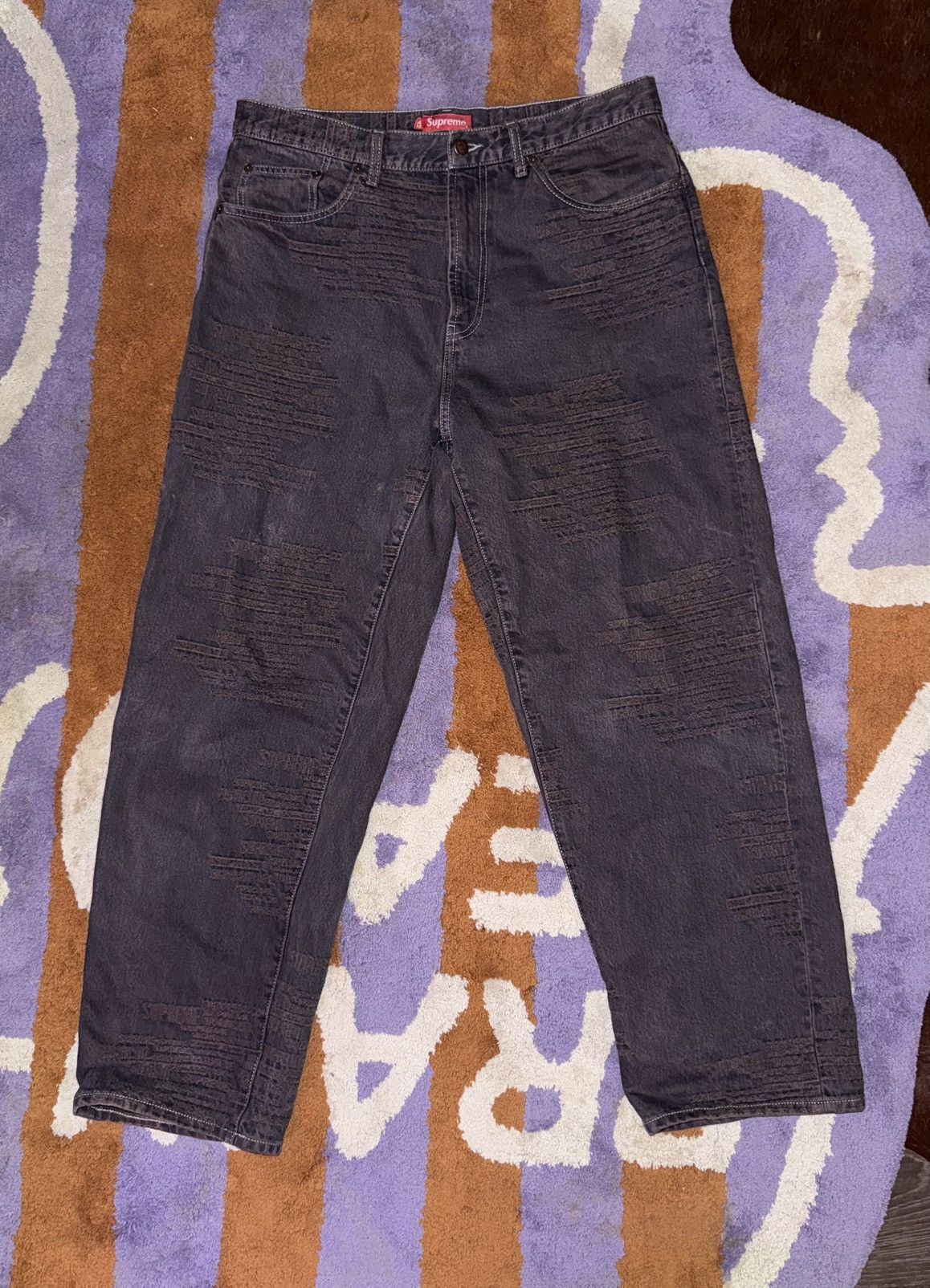 Supreme Studded Seam Loose Fit Jean Supreme Studded Seam Loose Fit