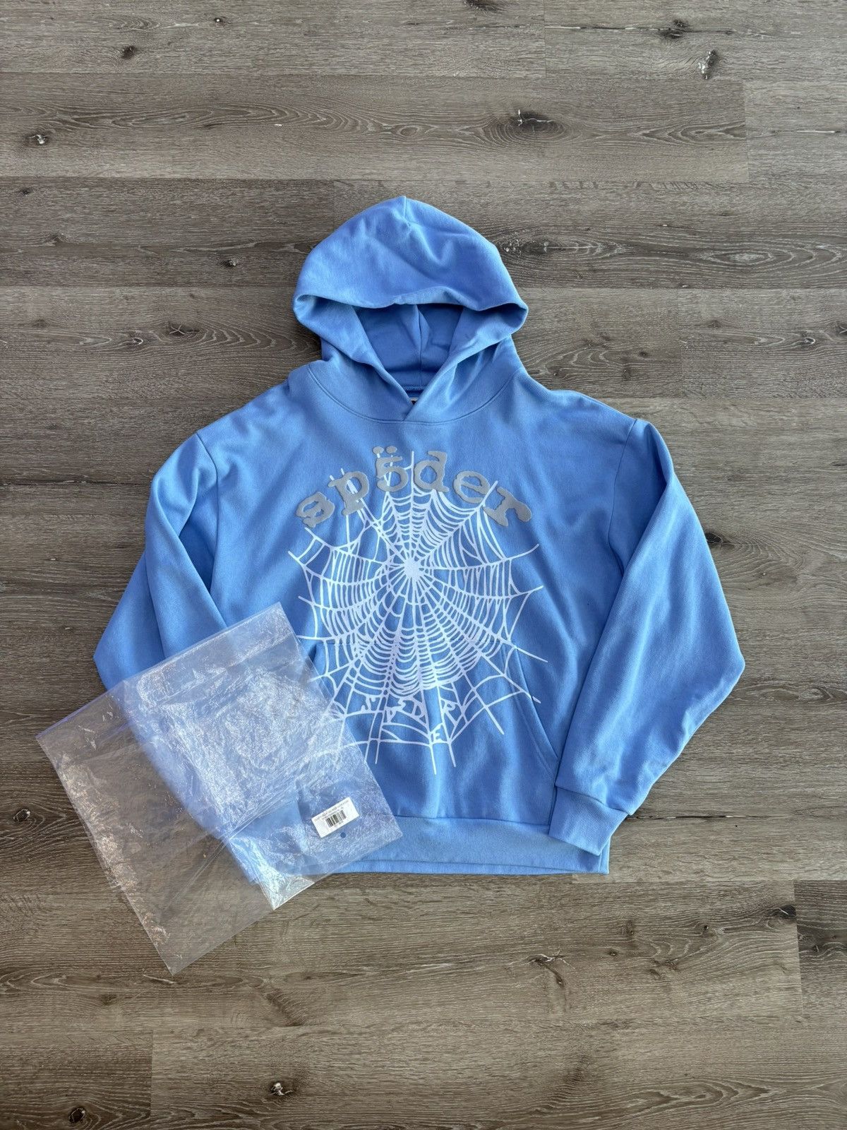 Sp5der Sp5der OG Web V2 Hoodie “Dusty Blue” Size US XL / EU 56 / 4 - 1 Thumbnail