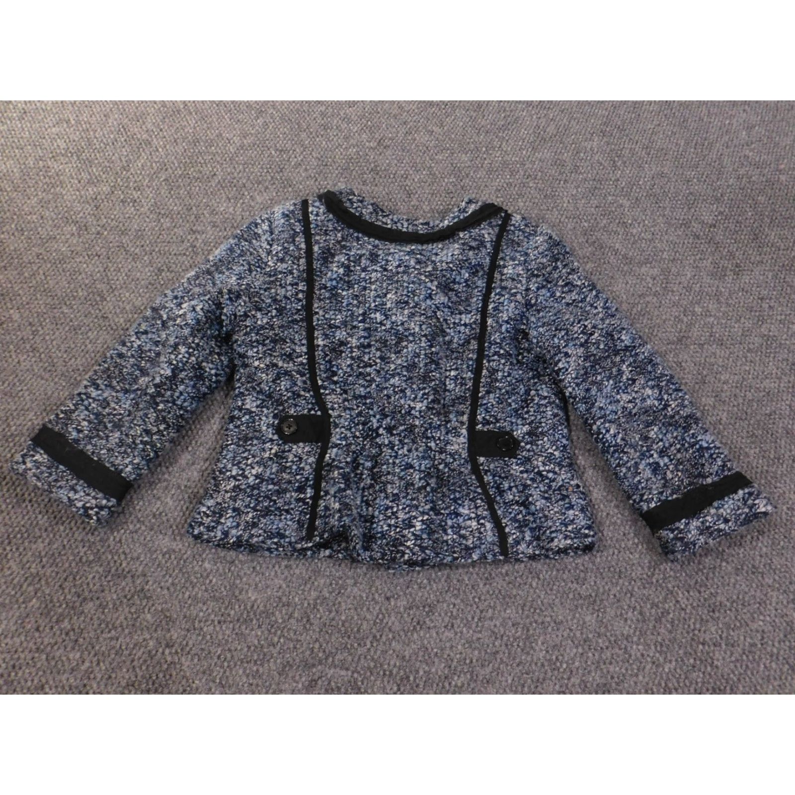 Sandro Sandro Jacket Womens M Blue Snap Knit Lining Polyester Mid-Length Business Size M / US 6-8 / IT 42-44 - 7 Thumbnail