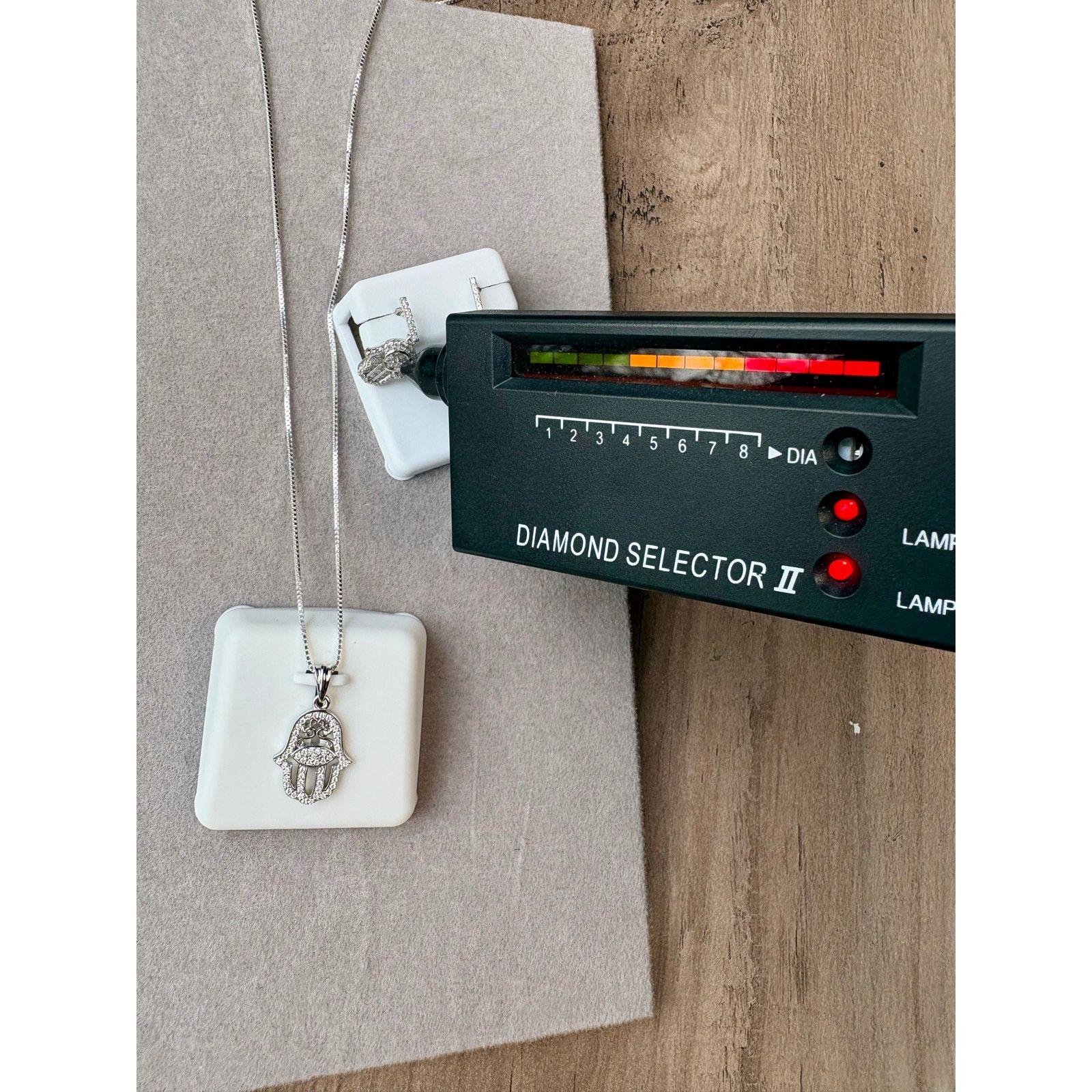 Jewelry NWT Hamsa Moissanite Necklace & Earring Bundle - 925 Silver Size ONE SIZE - 3 Thumbnail