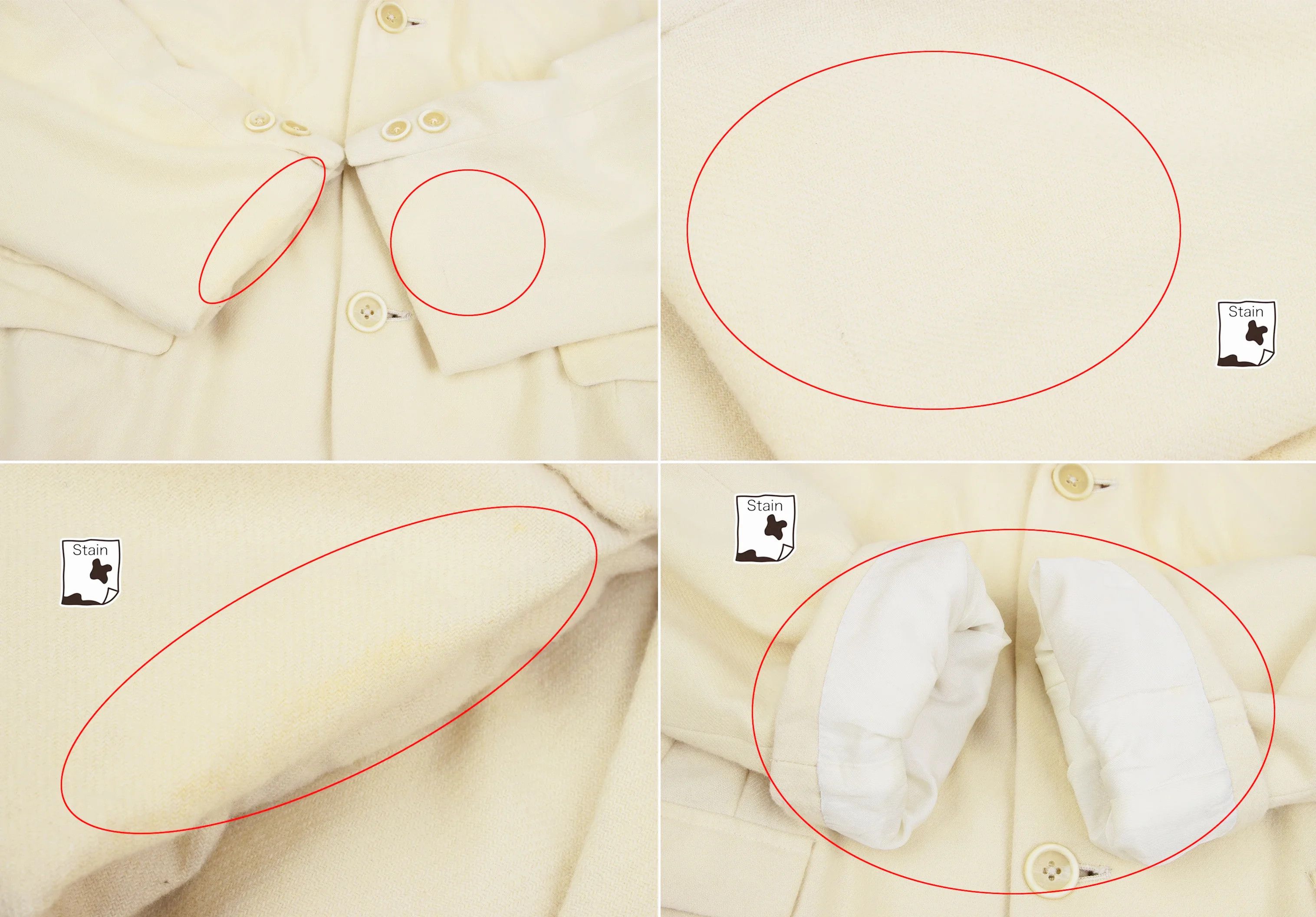 Yohji Yamamoto Yohji Yamamoto Wool Nylon Jacket Cream M Size US M / EU 48-50 / 2 - 8 Thumbnail