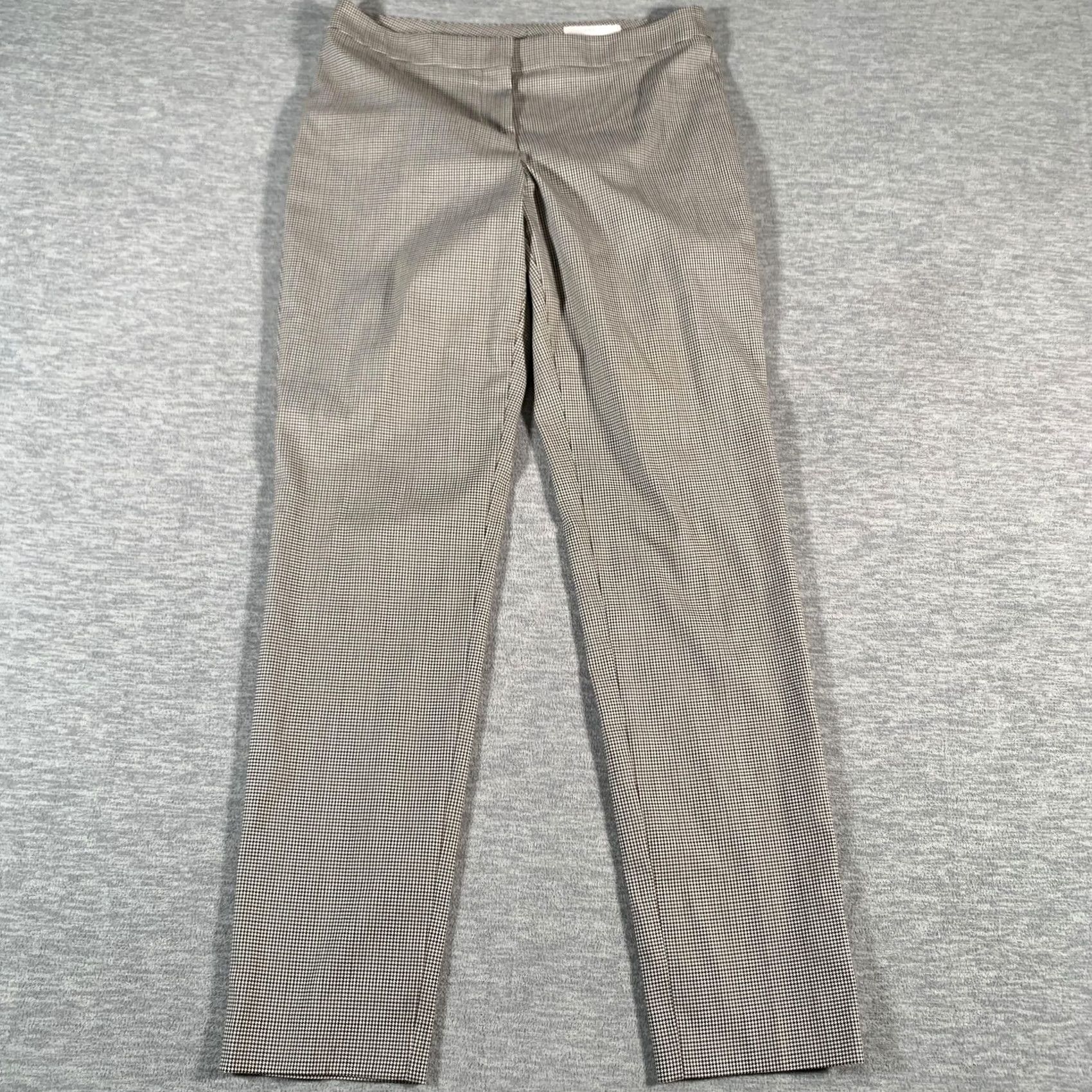 Vintage VINTAGE Boss Pants Womens 4 Brown Houndstooth Slim Fit Dress Trouser Office Germany Size 26" / US 2 / IT 38 - 2 Thumbnail