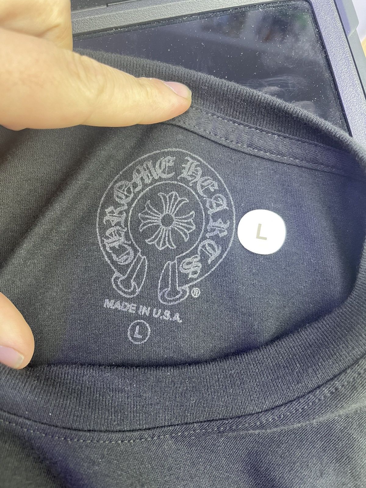 Chrome Hearts Chrome hearts tee black/ white Size US L / EU 52-54 / 3 - 3 Thumbnail