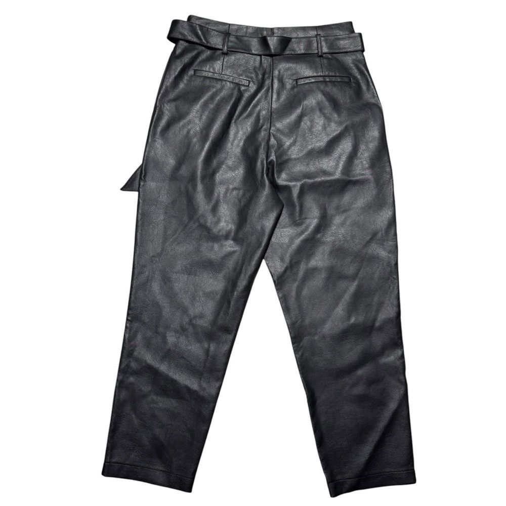 Bcbgmaxazria BCBGMAXAZRIA Pleated Faux Leather Pants Size M Size 32" / US 10 / IT 46 - 4 Thumbnail