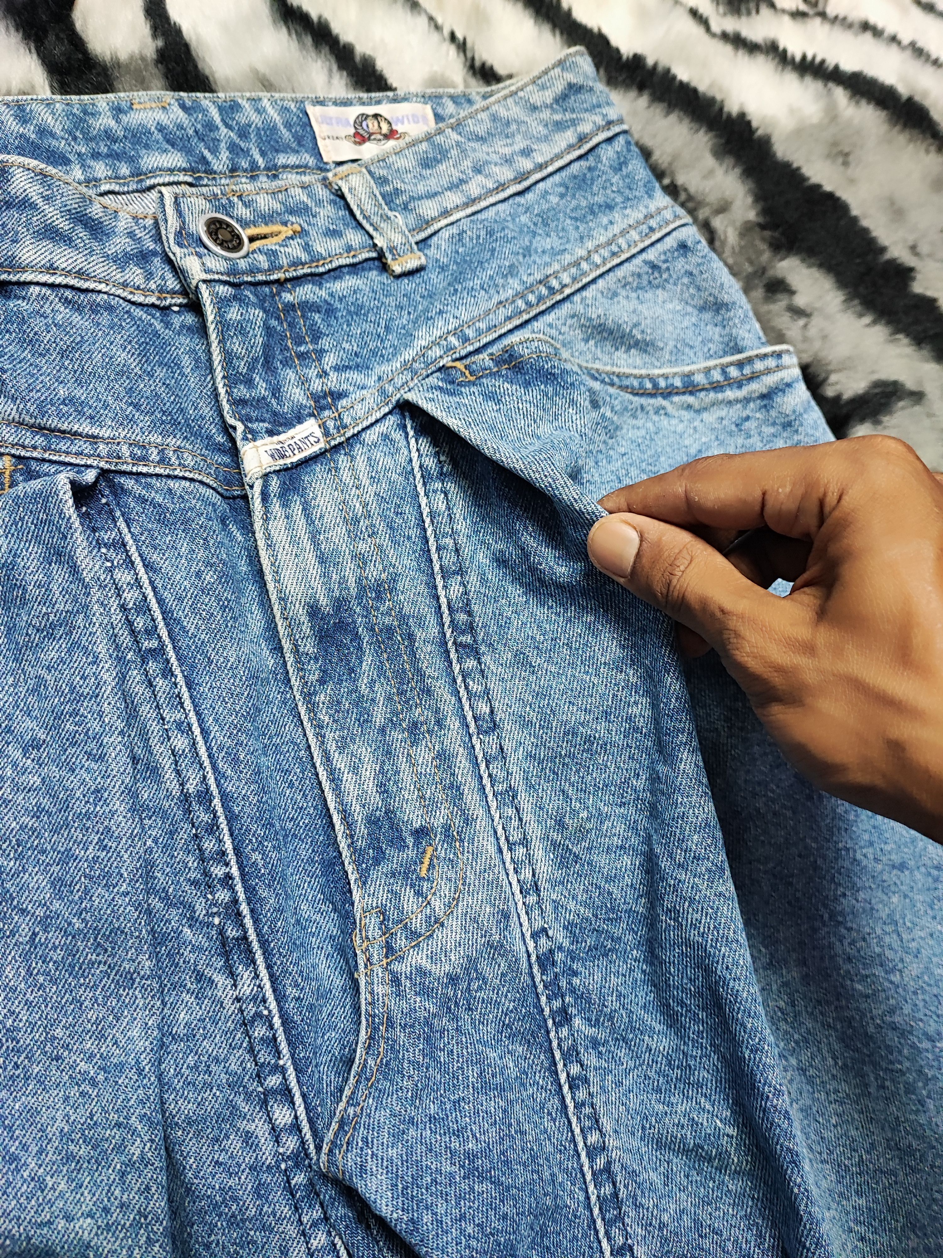 Japanese Brand Bobson Vintage Ultra Wide Jeans Size US 28 / EU 44 - 6 Thumbnail
