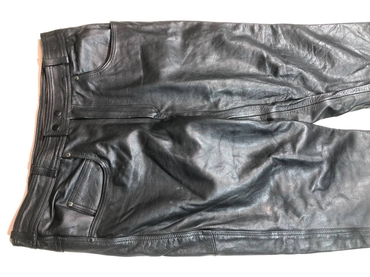 Leather × Vintage Leder Arizona USA Leather Moto Biker Pants Size US 36 / EU 52 - 5 Thumbnail