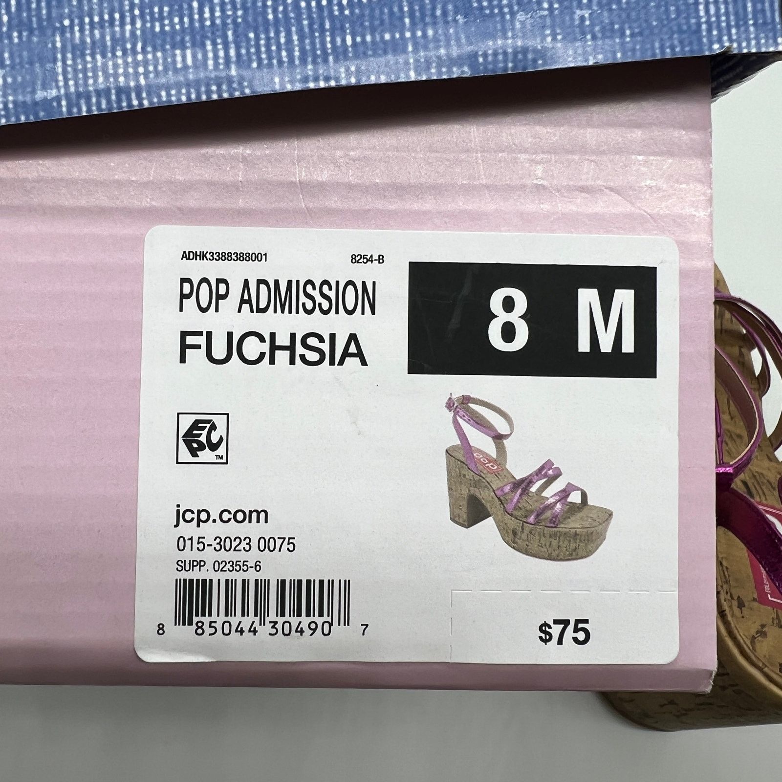 Other Pop Womens Kallie Heeled Sandals Pink Fuschia Multicolor Size US 8 / IT 38 - 16 Thumbnail