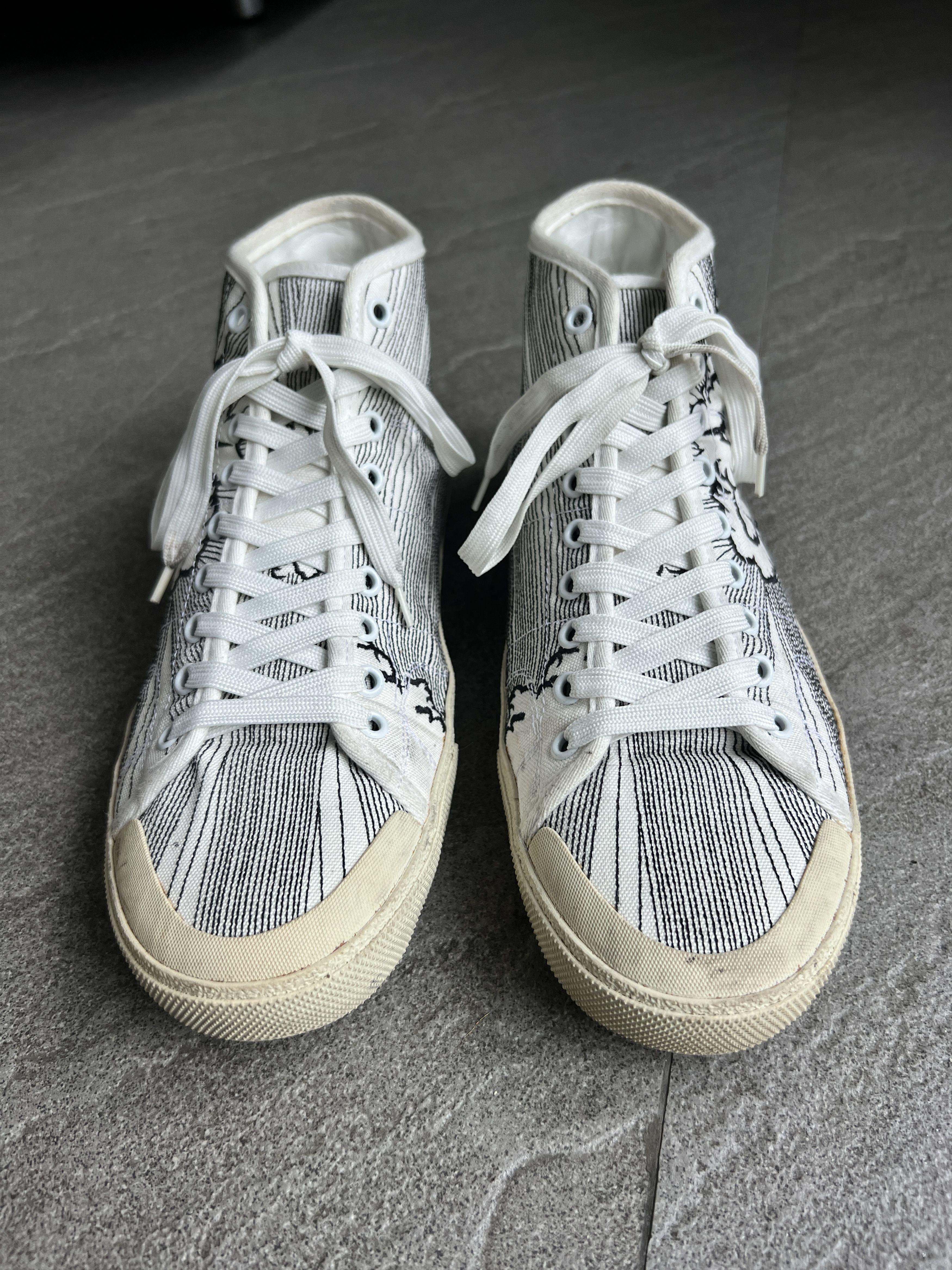 Saint Laurent Paris Floral Canvas High Tops EU41 main image 6