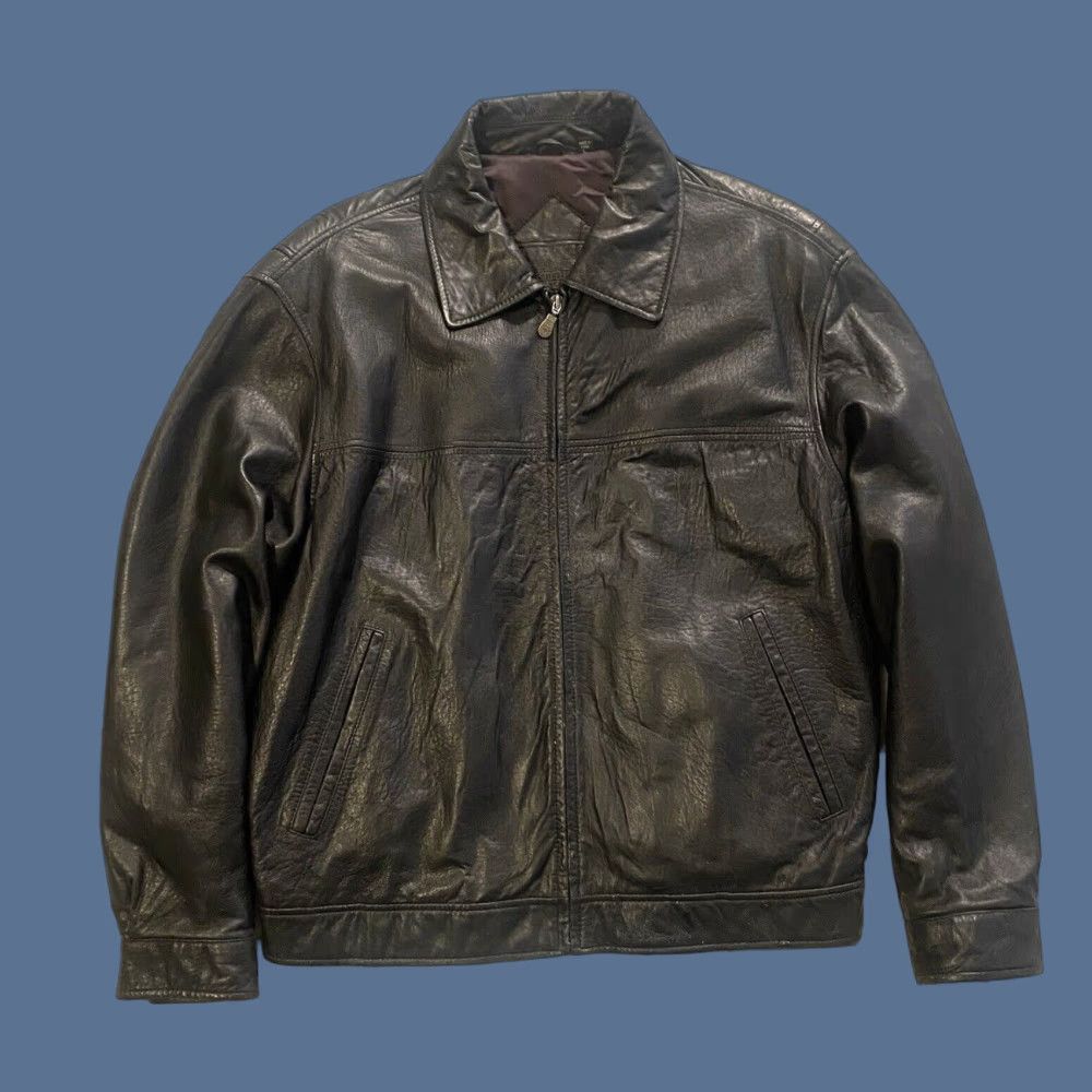 Roundtree & Yorke VINTAGE Roundtree & Yorke Lamb Skin Leather Bomber Jacket Black Men’s Size Large Size US L / EU 52-54 / 3 - 1 Thumbnail