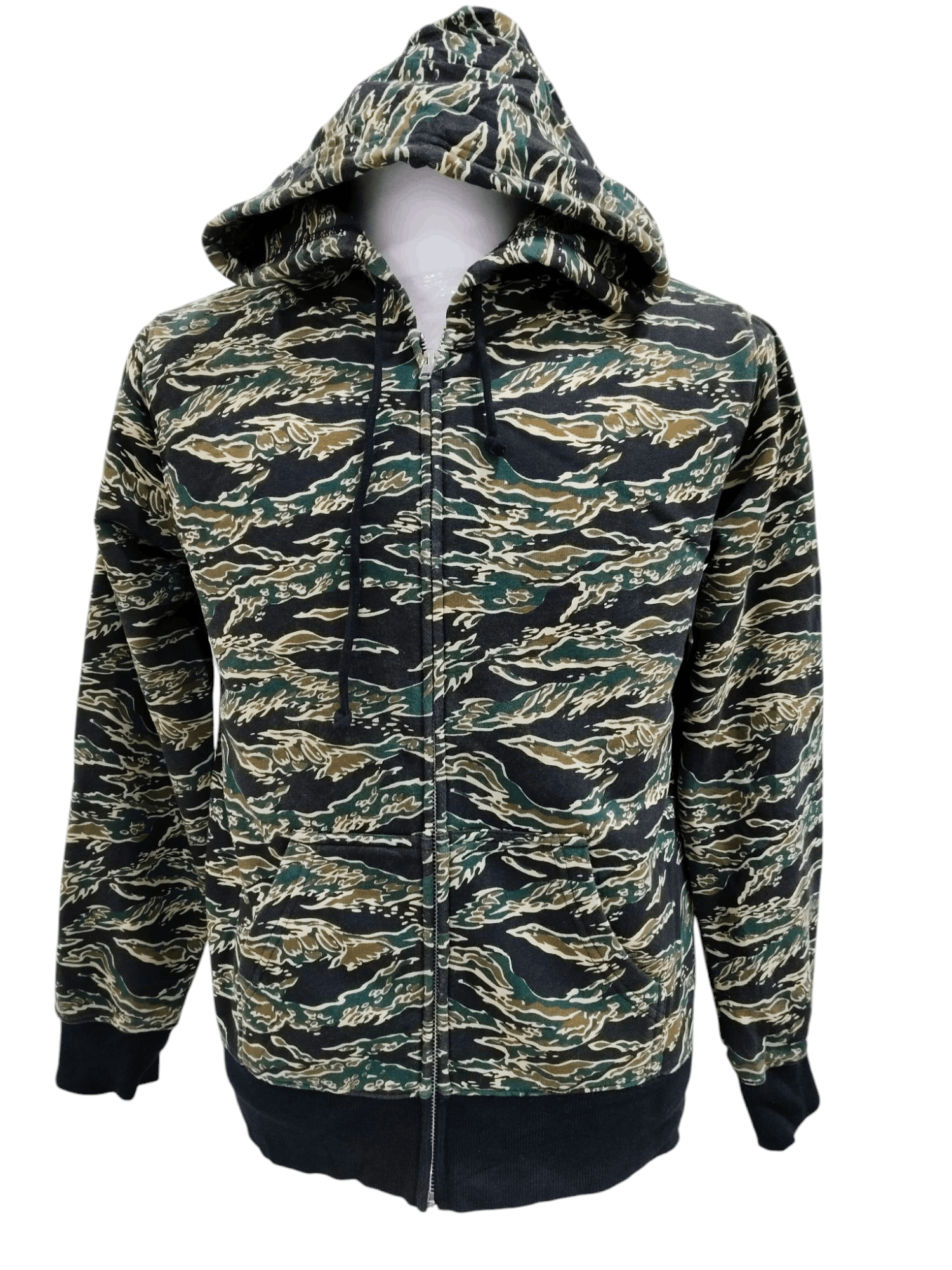 Fashion Victim × Tiger Shvrk Tiger Stripe Zipper Hoodie Sweater Size US S / EU 44-46 / 1 - 1 Thumbnail