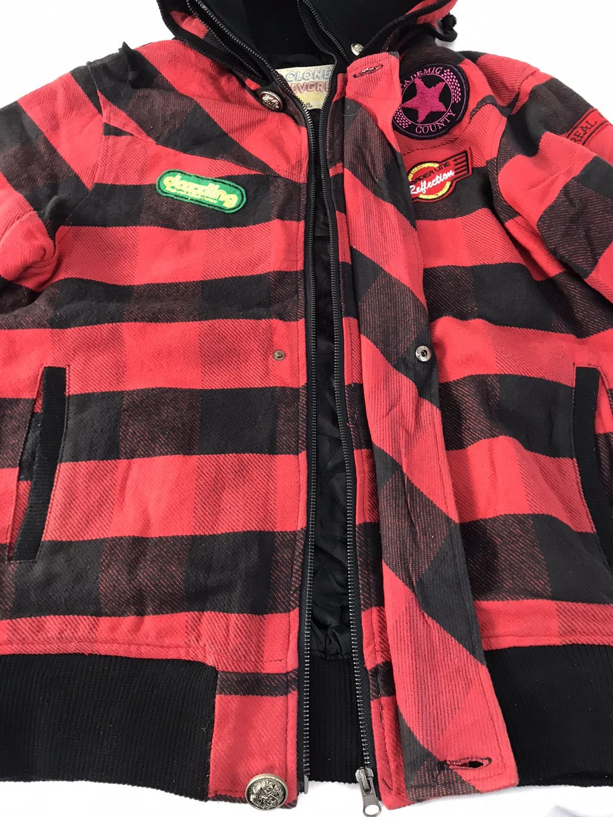 Japanese Brand Vintage Clone Devgru Striped Block Padded Jacket Size US XL / EU 56 / 4 - 7 Thumbnail