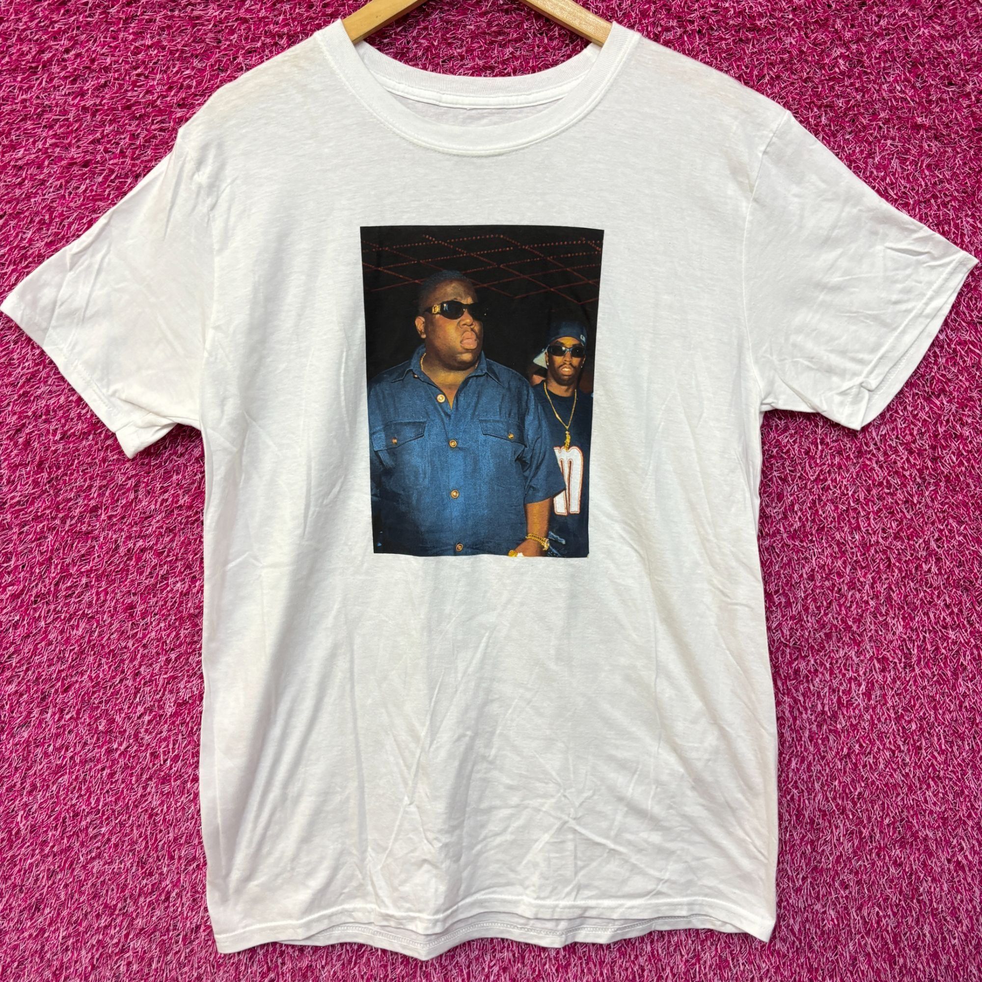 Rap Tees Bad Boy Records The Notorious BIG & Diddy Rap Tee Size Large Size US L / EU 52-54 / 3 - 1 Thumbnail