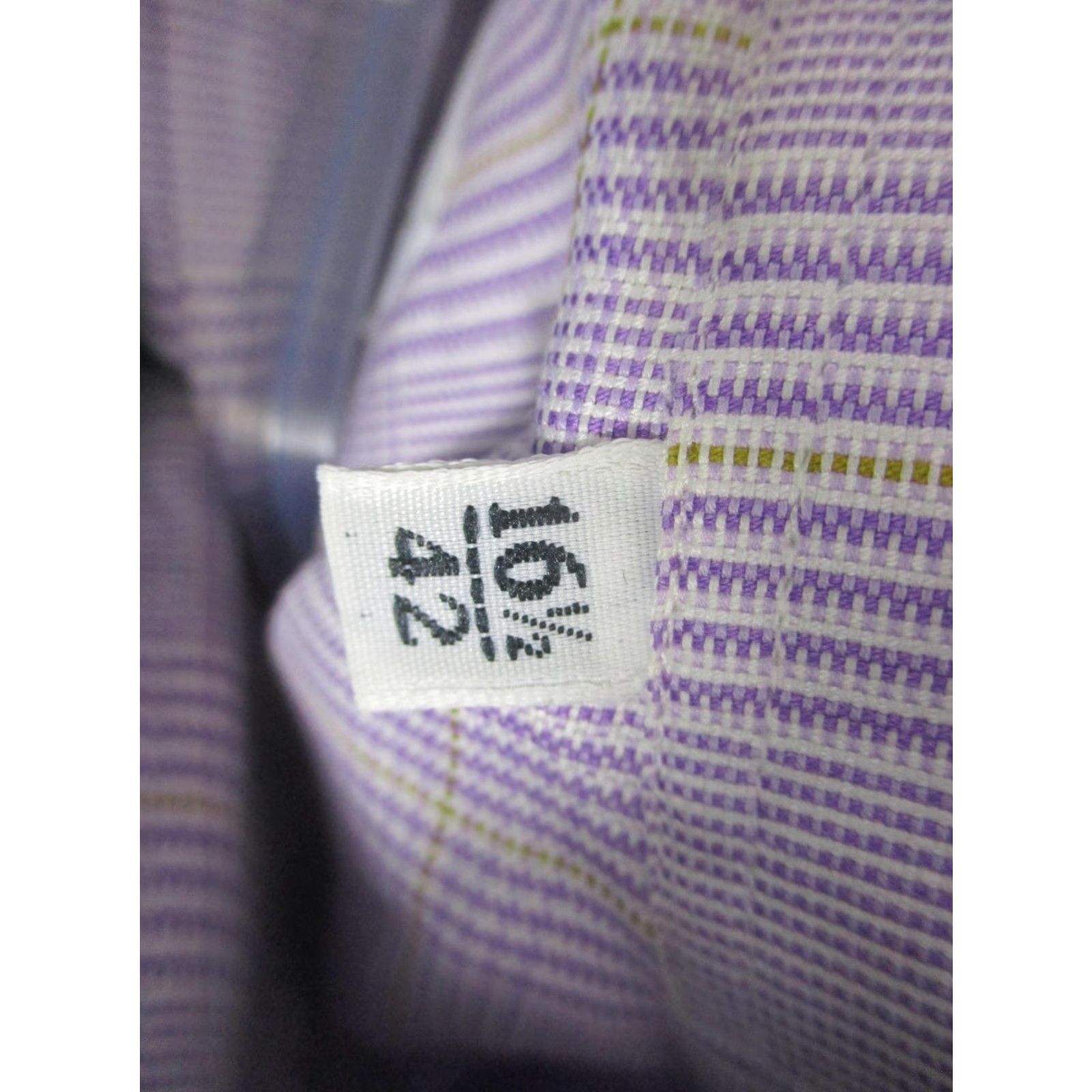 Joseph IGN Joseph Shirt Mens 16.5 42 Purple Plaid Button Down Long Sleeve Dress Formal Shirt Mens Size 48R - 6 Thumbnail