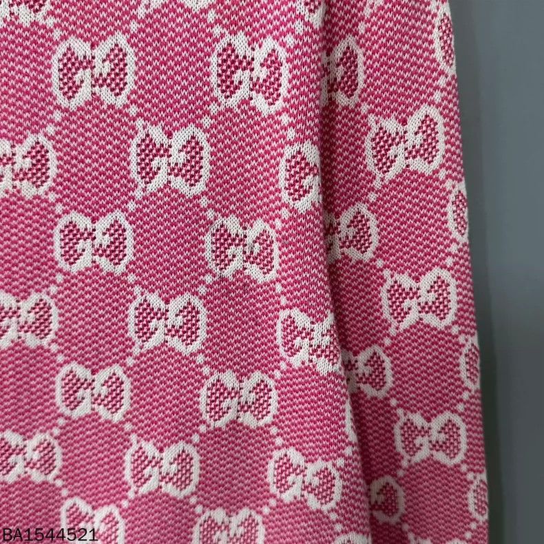 Gucci Gucci Pink full-print gold button cardigan sweater 2501-Nex Size US L / EU 52-54 / 3 - 4 Thumbnail