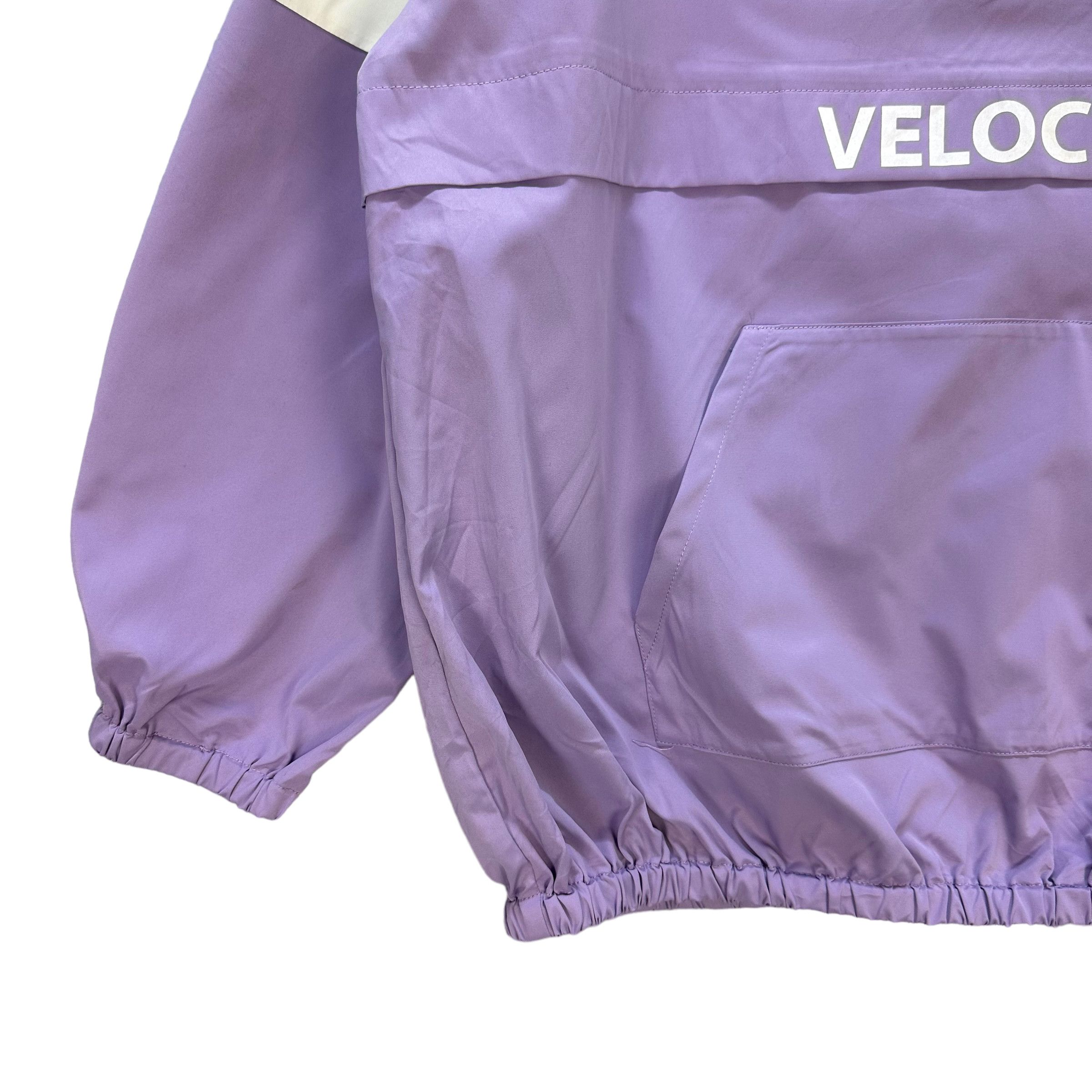 Japanese Brand VELOCITY LOGO HALF ZIP PURPLE PULLOVER JUMPER #8360-005 Size US XL / EU 56 / 4 - 4 Thumbnail