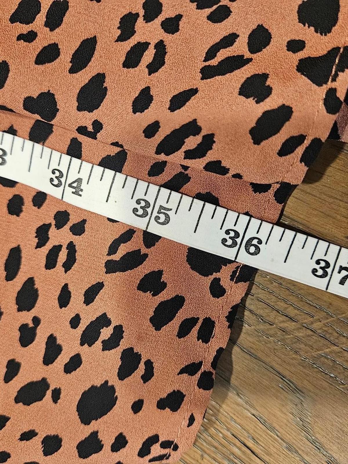 Designer Ophelia Roe Oversized Leopard Print Dress with Tiered Hem Size XXL / US 16-18 / IT 52-54 - 7 Thumbnail