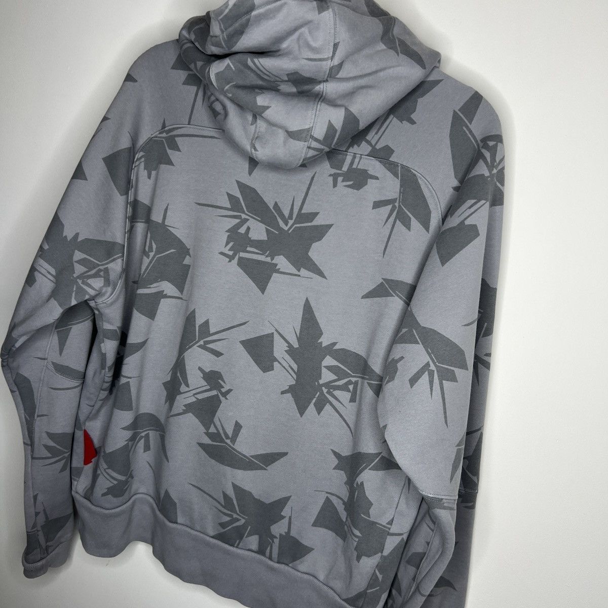 Nike × Vintage Vintage Nike Hoodie Grey Air Logo Swoosh Boxy 90s Y2K RARE Size US M / EU 48-50 / 2 - 9 Thumbnail