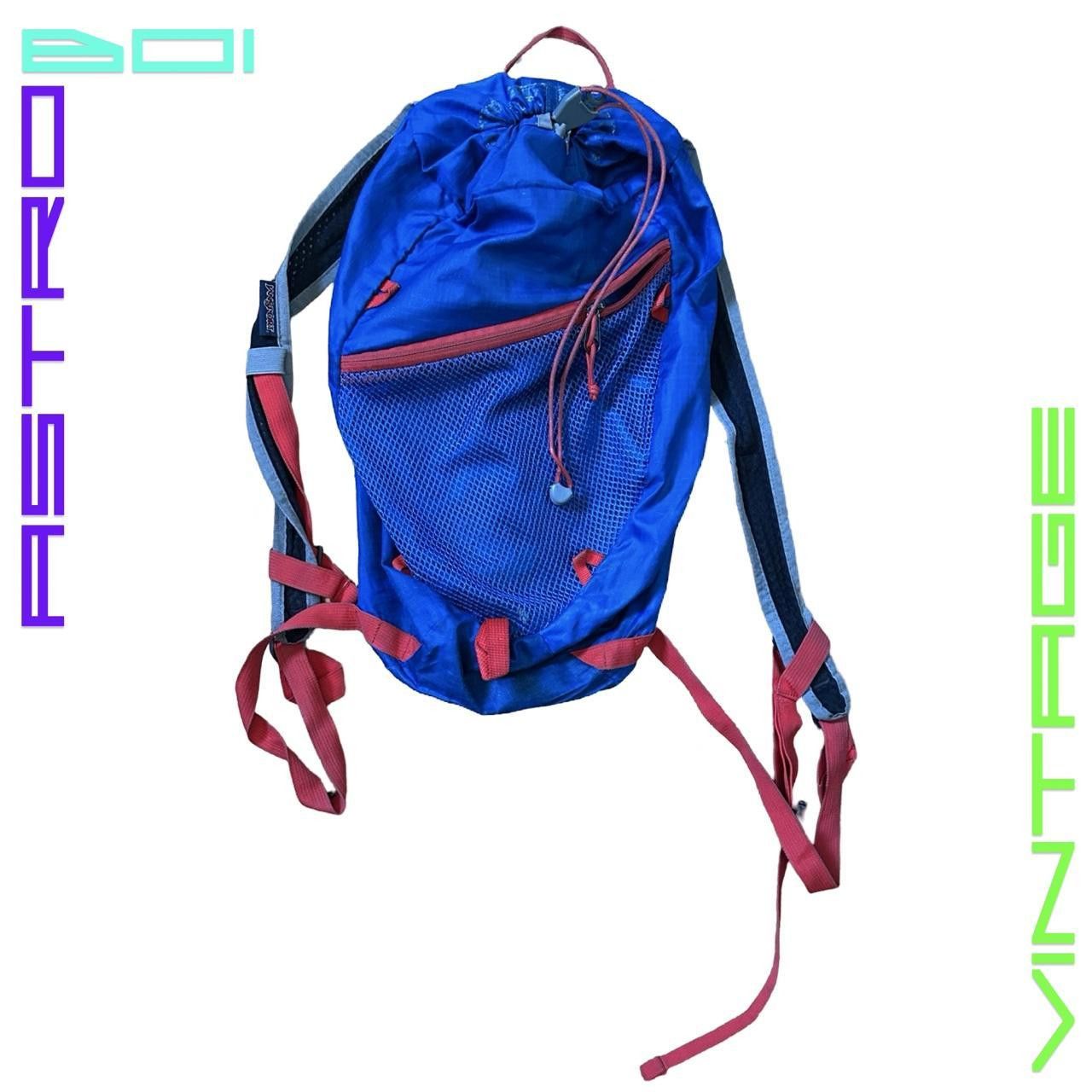 Jansport Jansport Blue Nylon Racing Mini Backpack Size ONE SIZE - 1 Thumbnail