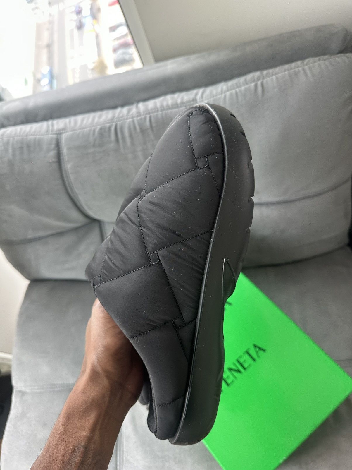 Bottega Veneta Bottega Veneta Black Snap Slip-On Loafers Size US 12 / EU 45 - 9 Thumbnail
