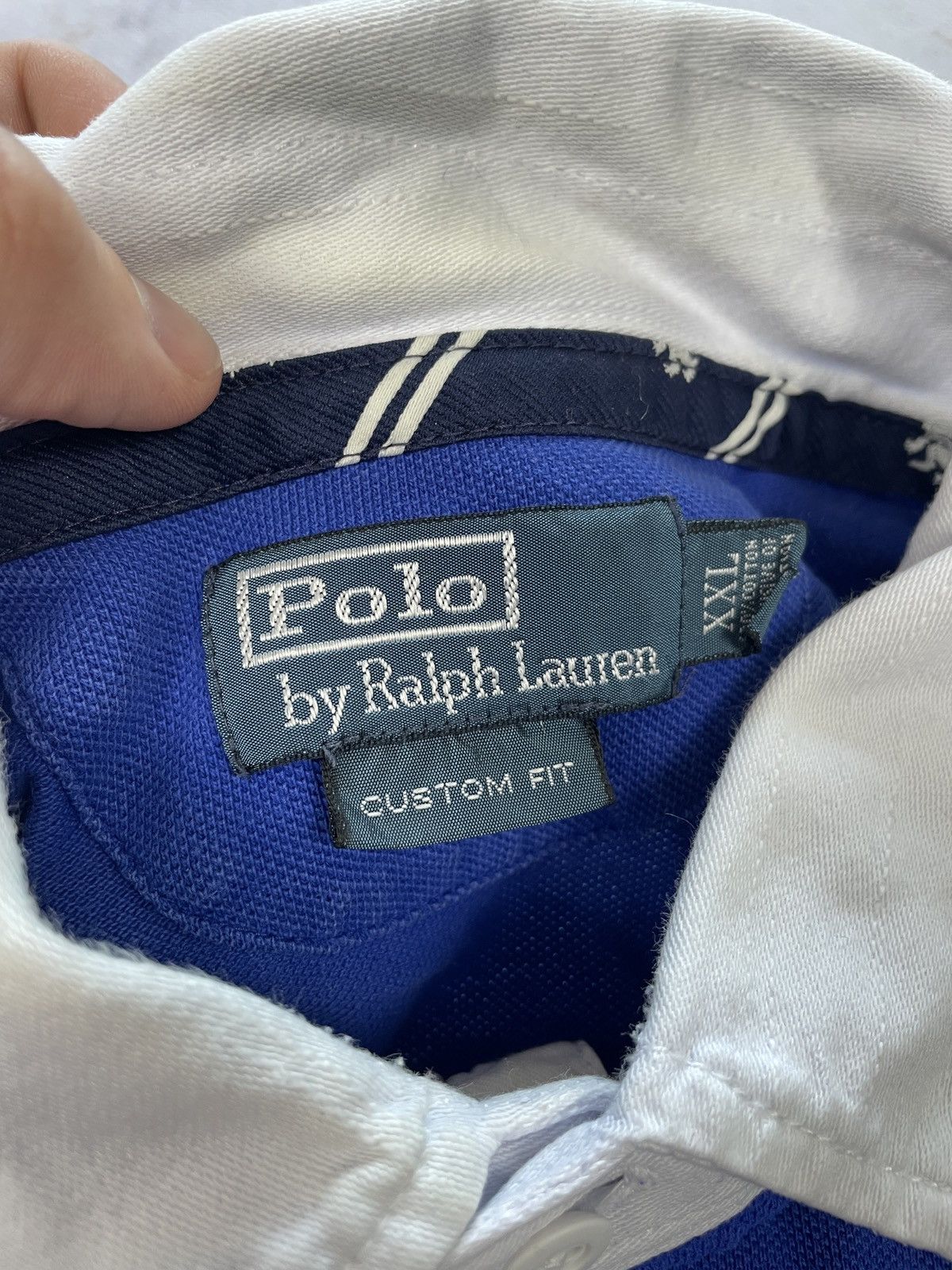 Polo Ralph Lauren × Vintage Chief Keef Polo Ralph Lauren Italia Vintage Shirt Drill Size US XXL / EU 58 / 5 - 5 Thumbnail
