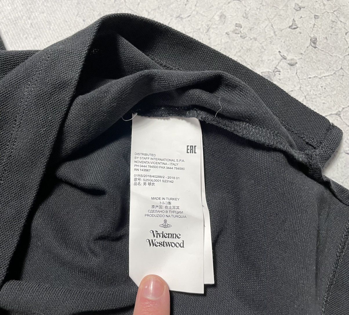 Vivienne Westwood Vivienne Westwood Vintage Polo T-Shirt Luxury Y2K Black Size US XL / EU 56 / 4 - 9 Thumbnail