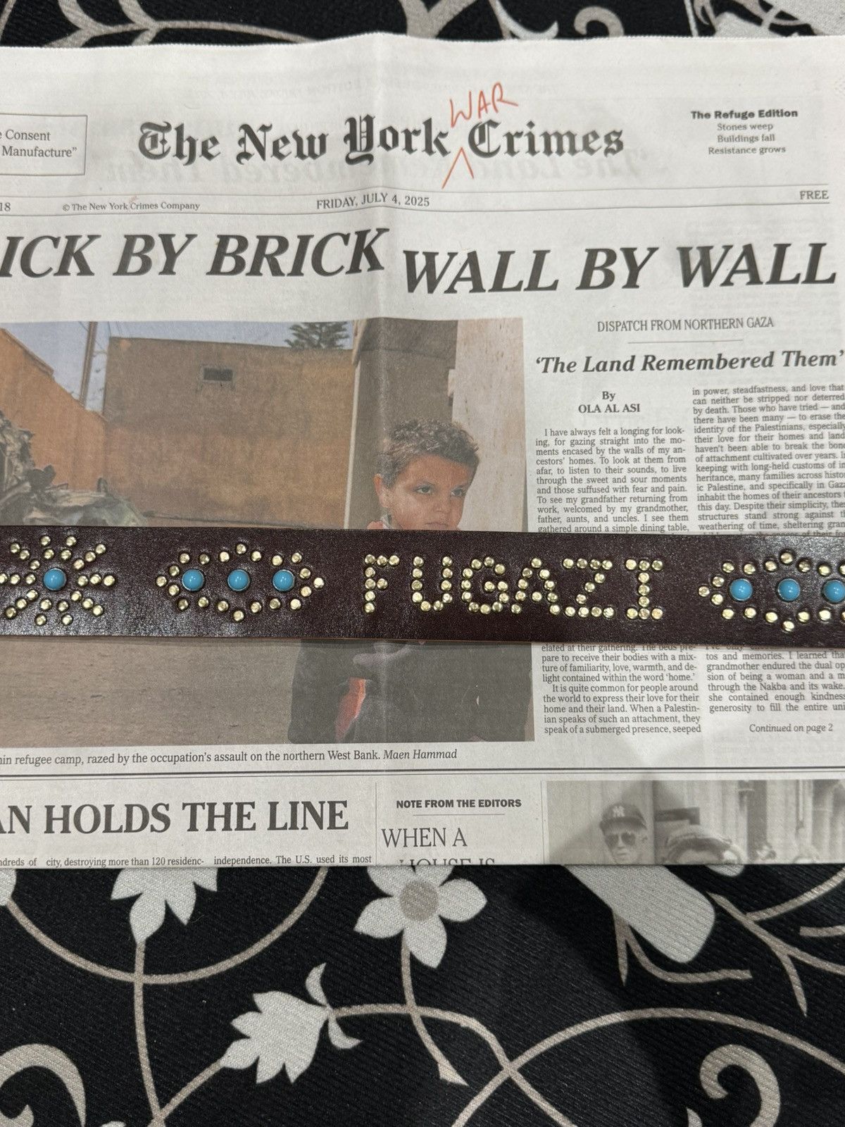 Fugazi Fugazi Studded Belt Size 34 - 1 Thumbnail