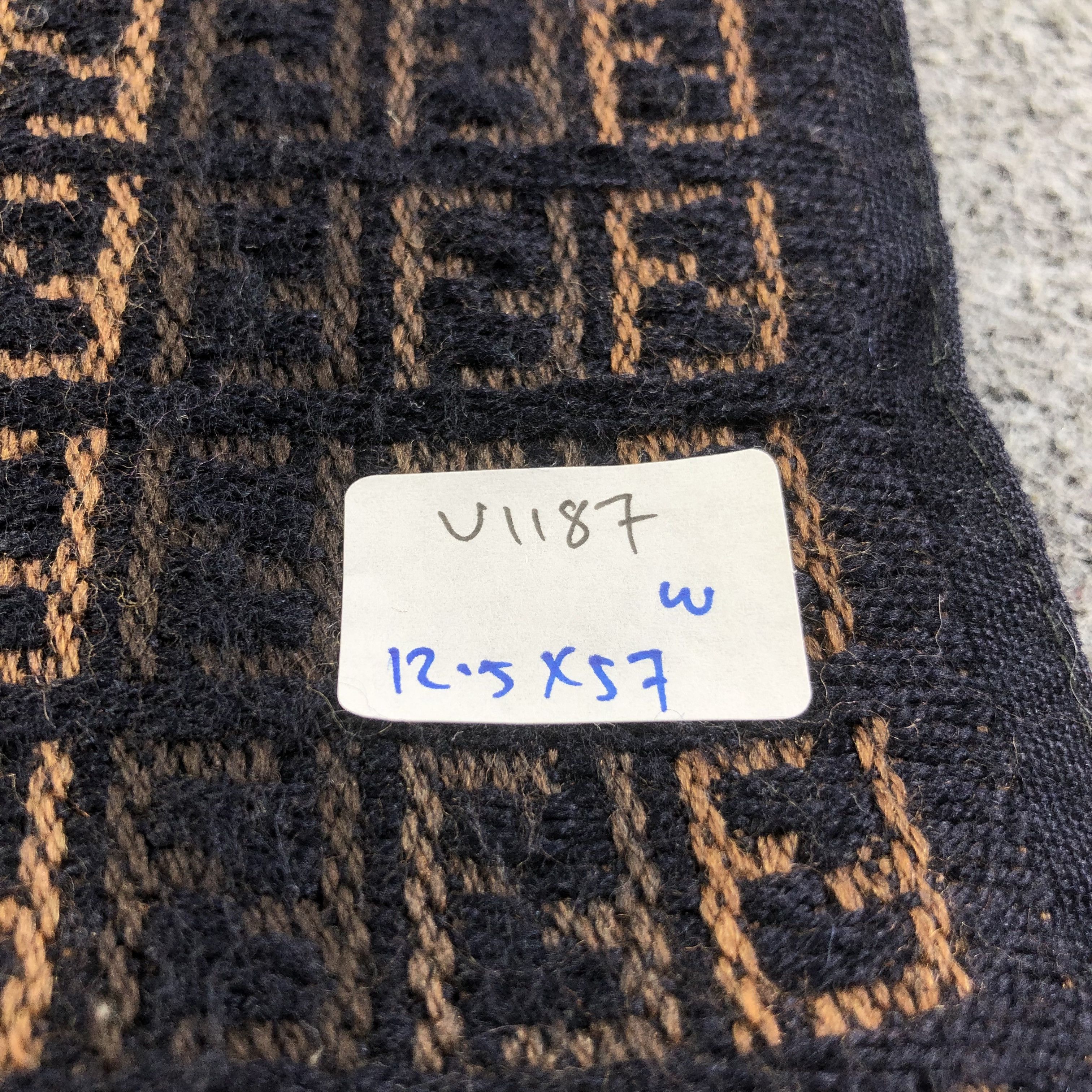 Vintage Fendi FF Monogram Wool Scarf Muffler V1187 Size ONE SIZE - 13 Thumbnail