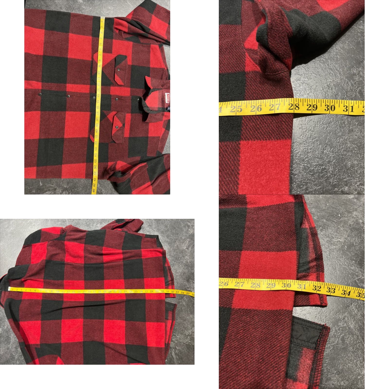 Wrangler Wrangler Mens Shirt 2XL Flannel Lumberjack Plaid Red Black Size US XXL / EU 58 / 5 - 8 Thumbnail