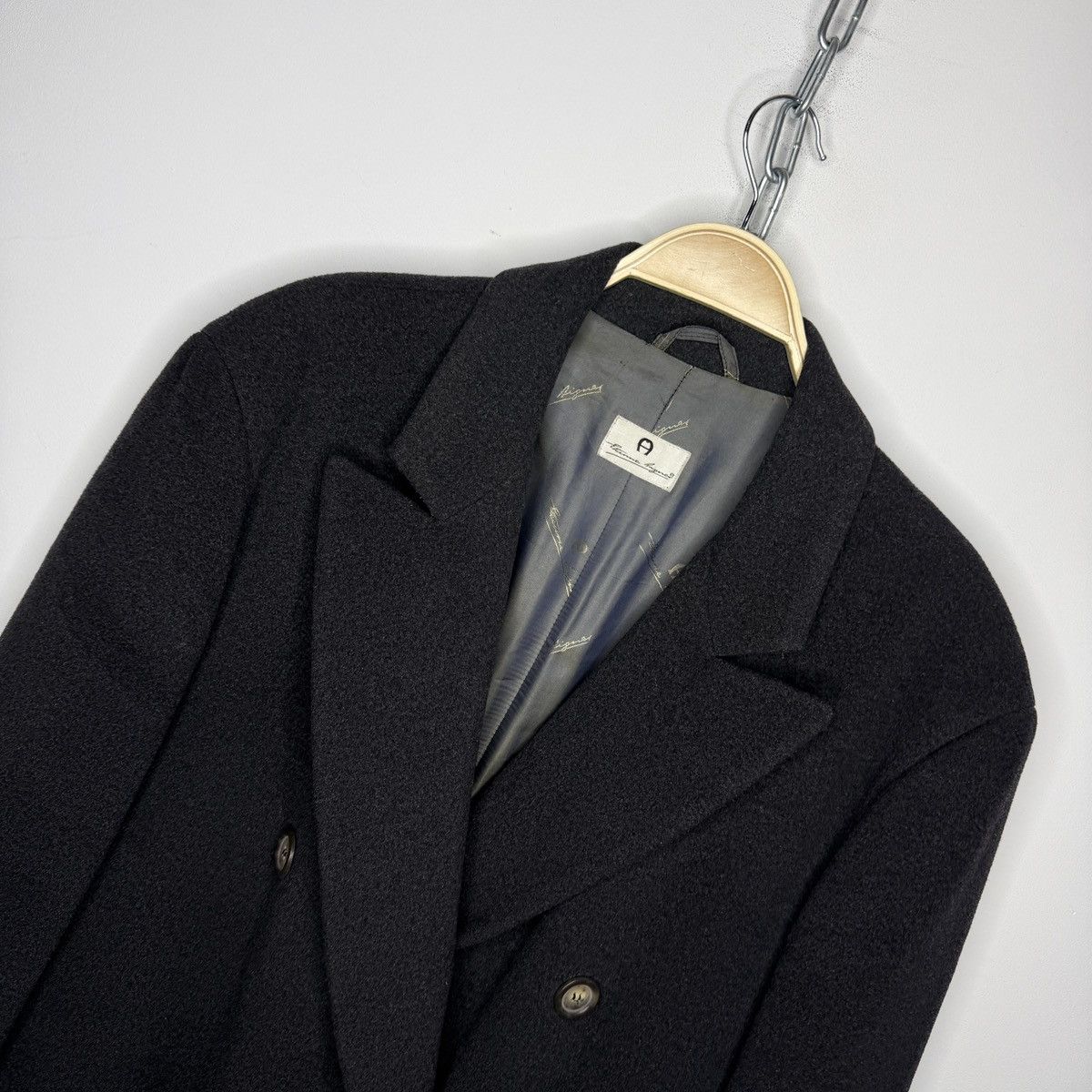 Etienne Aigner Vintage Etienne Aigner Trench Coat Double Breasted Wool Size US L / EU 52-54 / 3 - 5 Thumbnail