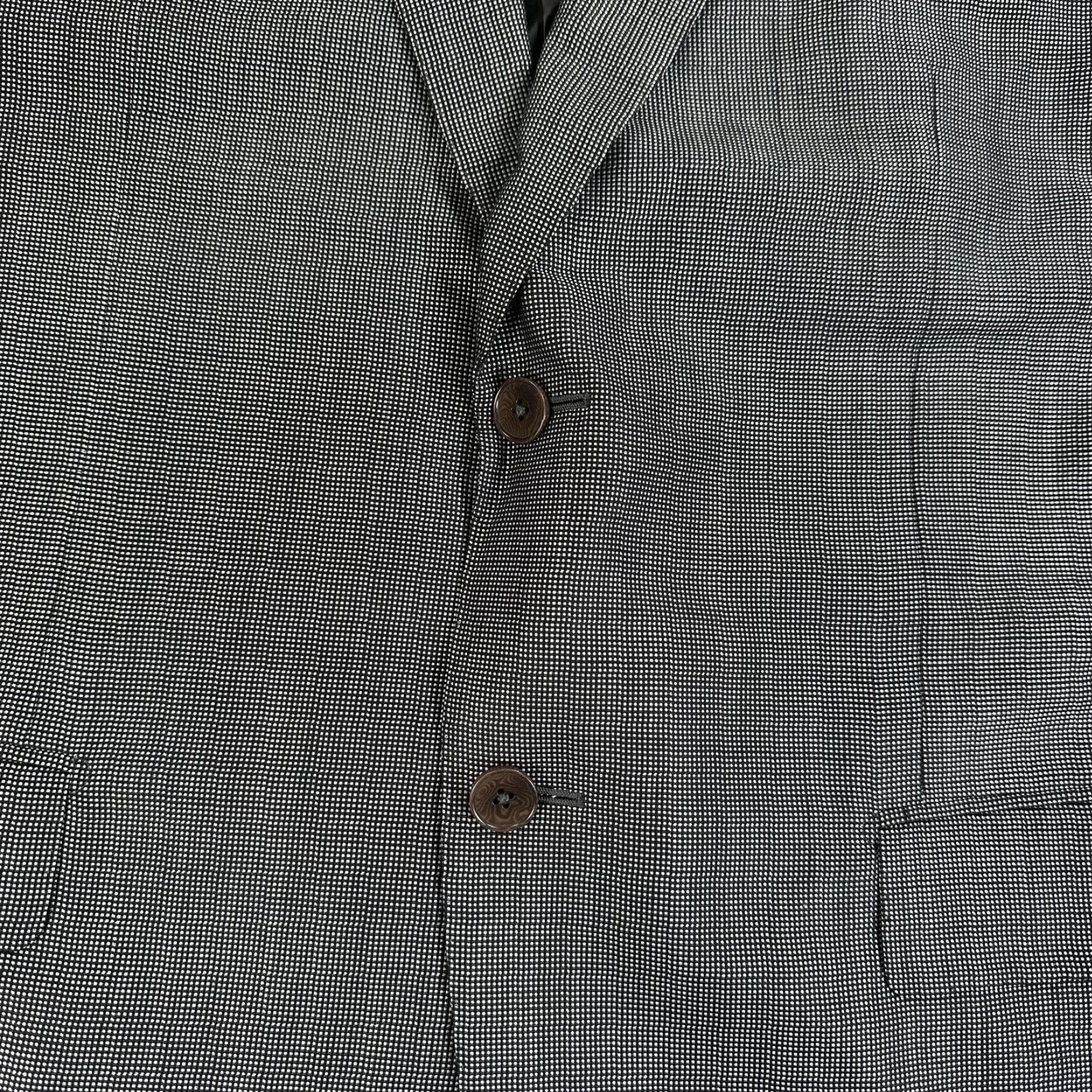 Ermenegildo Zegna Ermenegildo Zegna Blazer Sport Coat Mens 42 Gray Check Wool Silk Two Button Size 42R - 4 Thumbnail