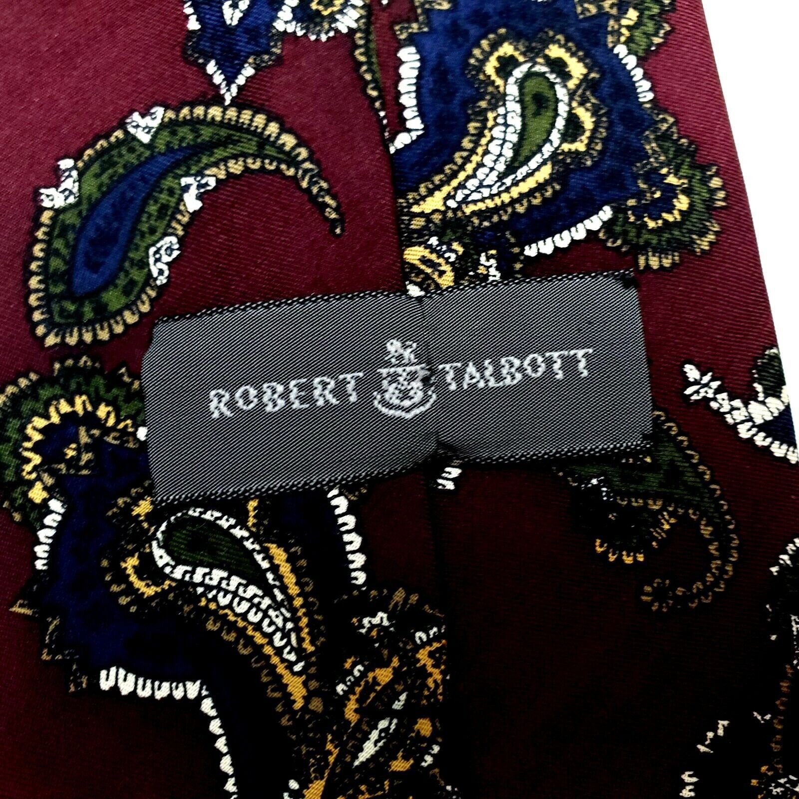 Robert Talbott Robert Talbott Silk Tie Purple Print Paisley Classic Size ONE SIZE - 3 Thumbnail