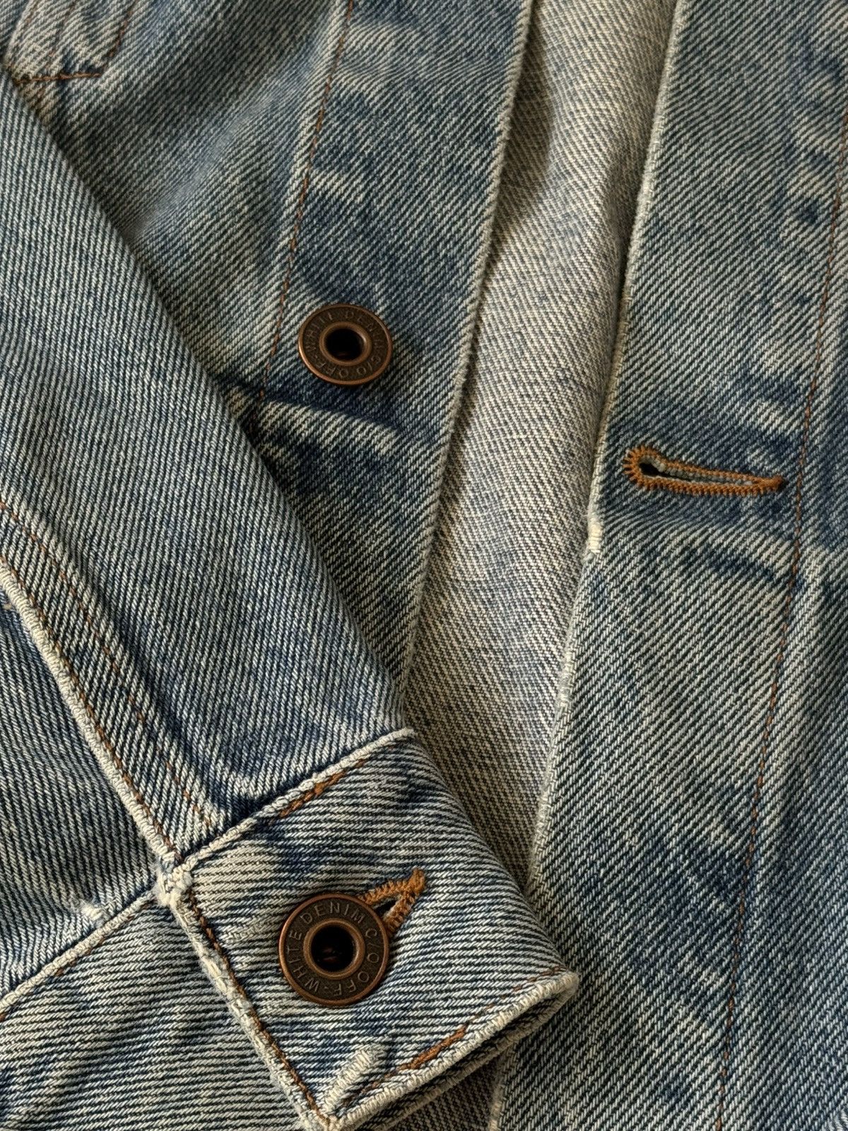 Off-White Off-White spray paint denim jacket Virgil Abloh 2017 Size US M / EU 48-50 / 2 - 3 Thumbnail