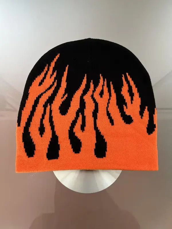 Other Orange Flame Beanie Size ONE SIZE - 1 Thumbnail