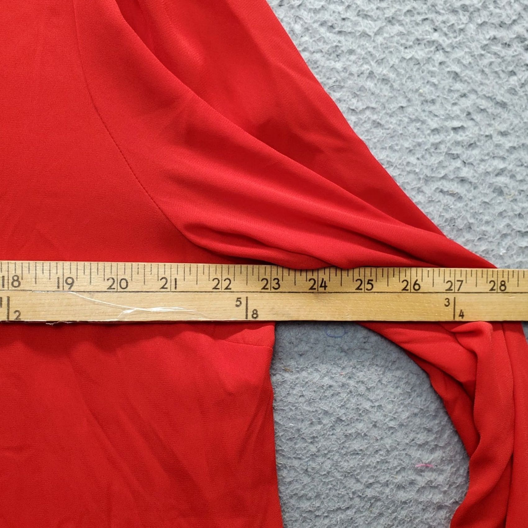 Worthington Worthington Blouse Womens Size XL Red High Neck Back Zip Long Sleeve Shirt Size XL / US 12-14 / IT 48-50 - 4 Thumbnail