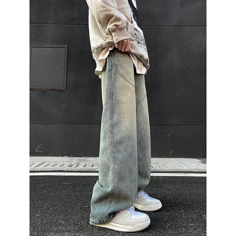 Japanese Brand × Jean Retro loose washed straight leg wide leg jeans Size US 32 / EU 48 - 2 Thumbnail