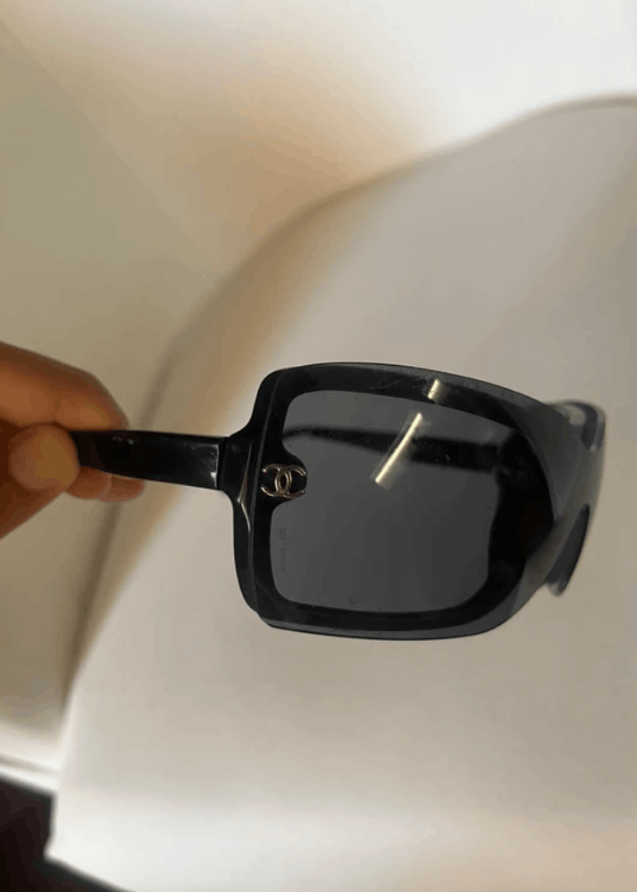 Chanel CHANEL Sunglasses 5065 Rimless Rhinestone 4017 Shields Size ONE SIZE - 4 Thumbnail