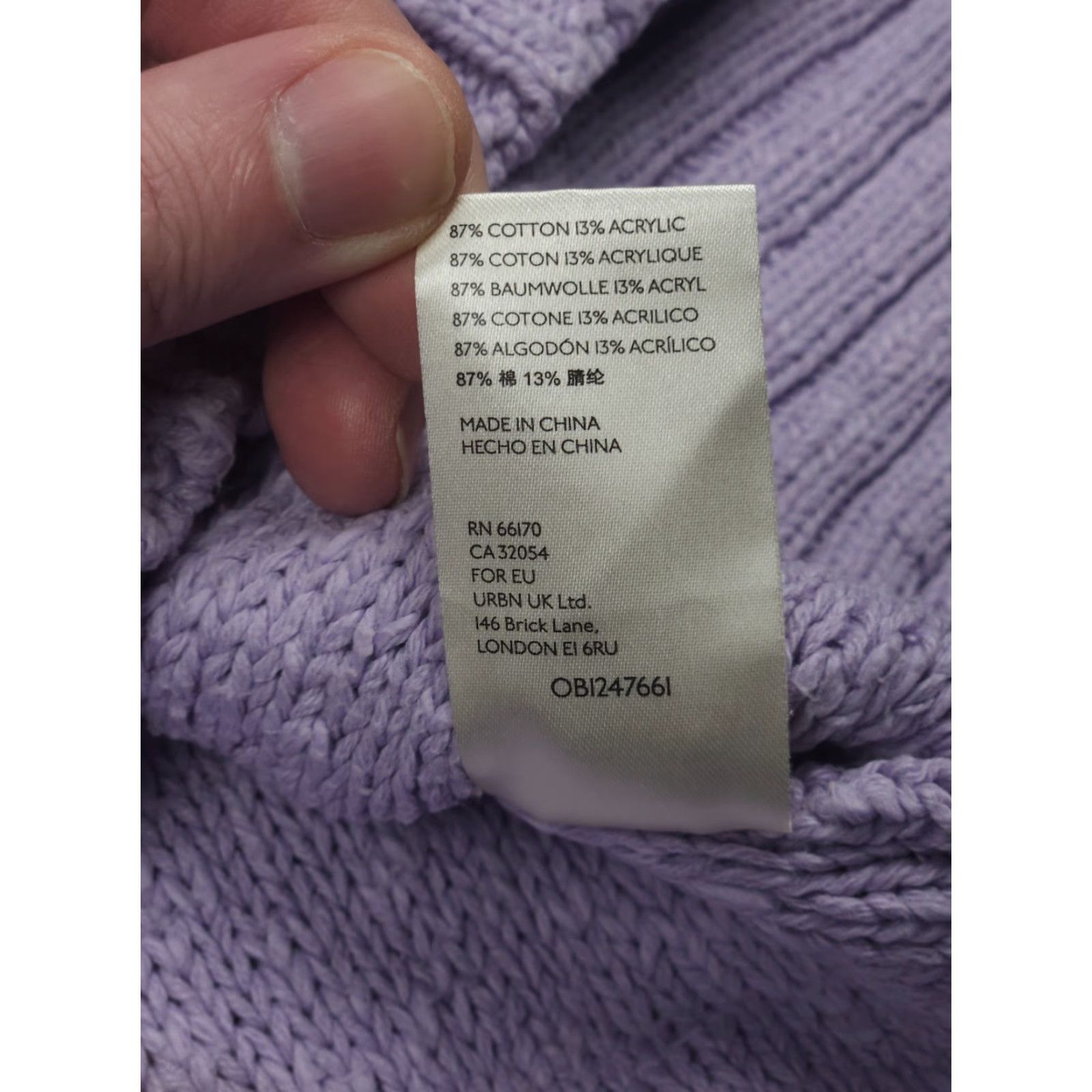 Free People Free People Sparrow Tunic Sweater Oversized Small Purple Light Purple Long Sleeve Women S Relaxed Knit Sec Size S / US 4 / IT 40 - 6 Thumbnail