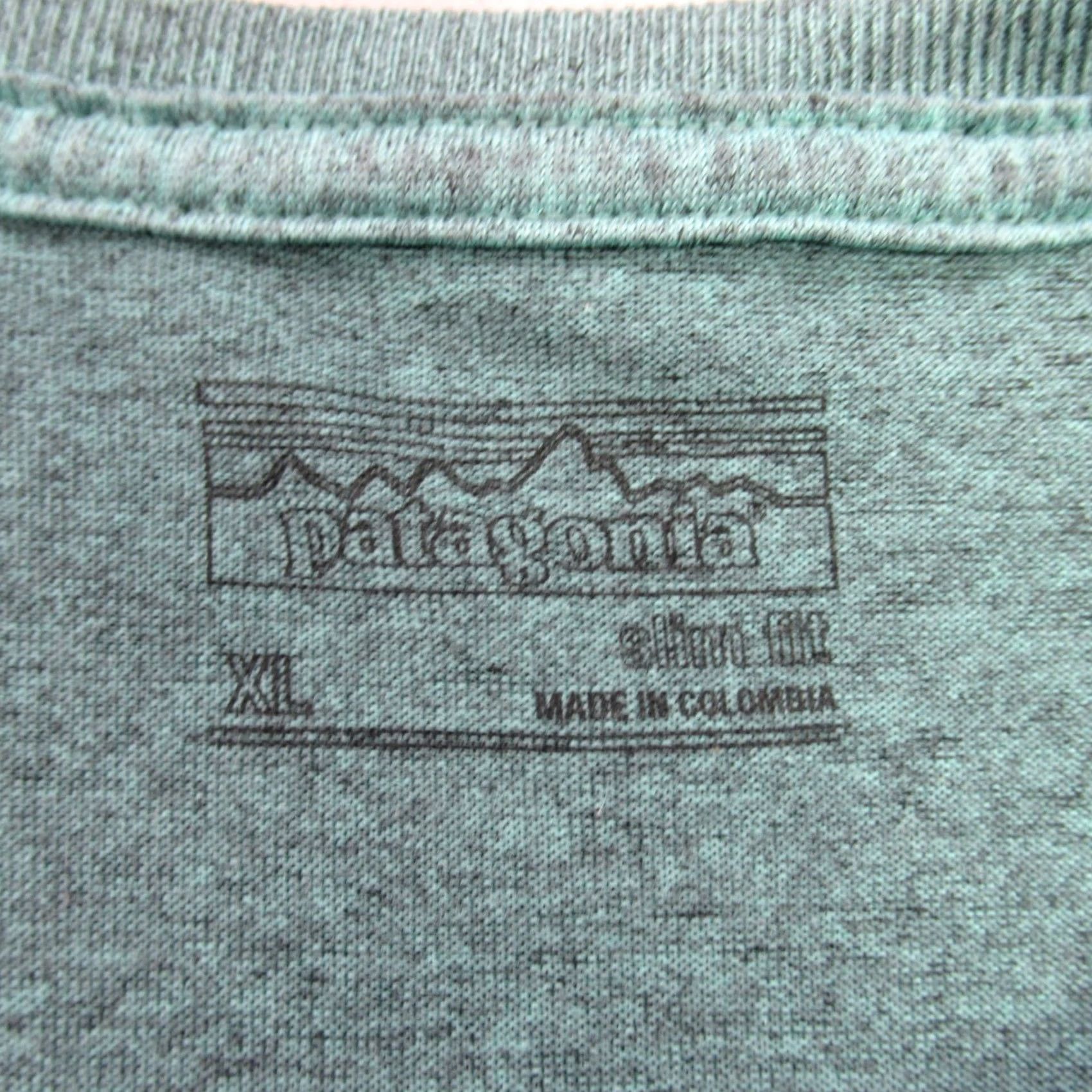 Patagonia Patagonia Shirt Mens XL Short Sleeve Crew Neck Outdoor Casual Green Slim Size US XL / EU 56 / 4 - 4 Thumbnail