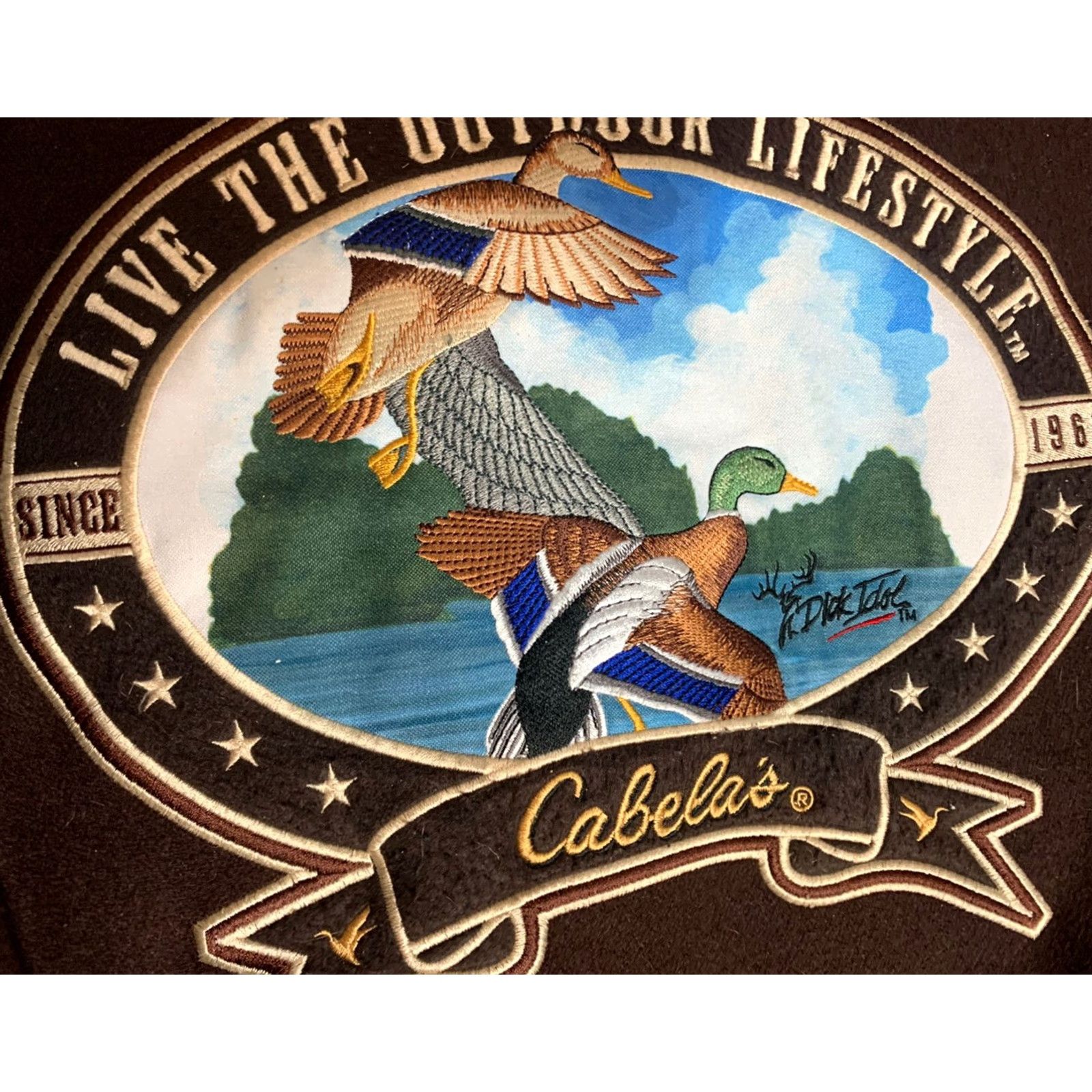 Vintage Cabelas Mens Wool Leather Letterman Jacket Large Extra Large Size US L / EU 52-54 / 3 - 2 Thumbnail
