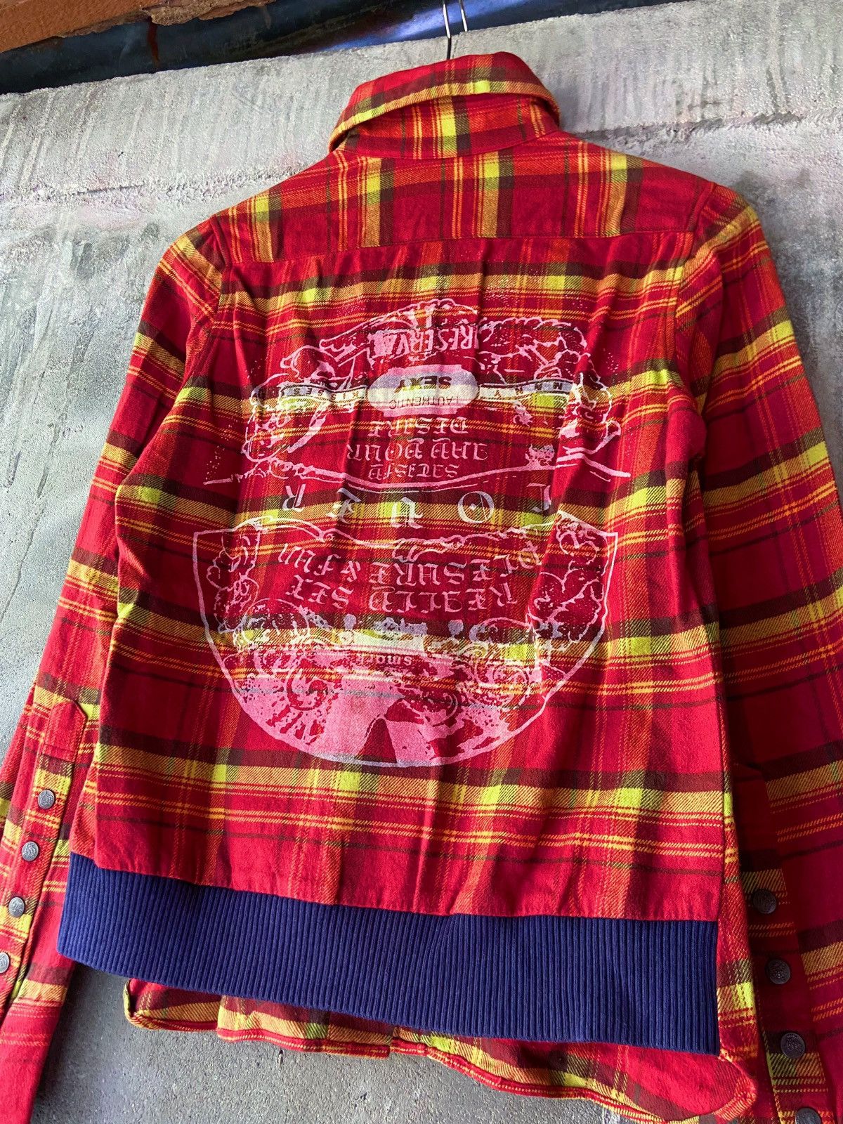 If Six Was Nine AUTHENTIC SEXY JAPANESE PLAID BUTTON DOWN SHIRT Size US S / EU 44-46 / 1 - 14 Thumbnail