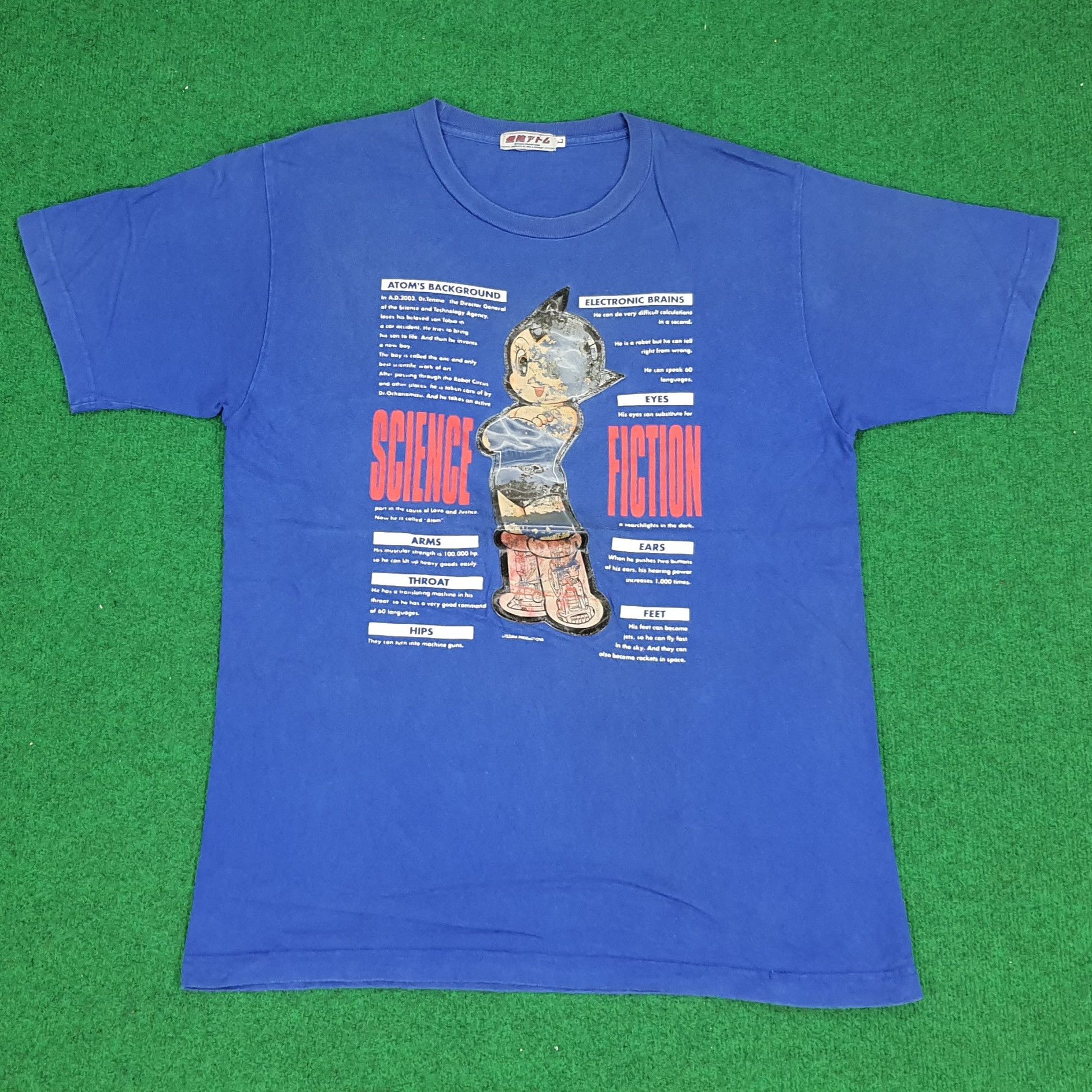 Japanese Brand × Vintage Vintage Mighty Atom Astro Boy 90s Anime Robot Series Tshirt Size US M / EU 48-50 / 2 - 1 Thumbnail