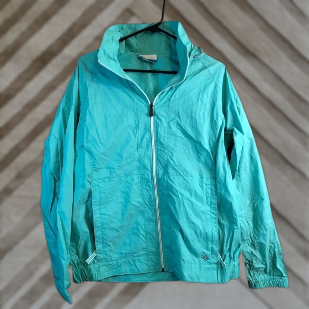 Altea Columbia Womens Jacket Teal Wind Rain Hooded Zip Pockets Gorpcore Outdoors L Size L / US 10 / IT 46 - 1 Thumbnail