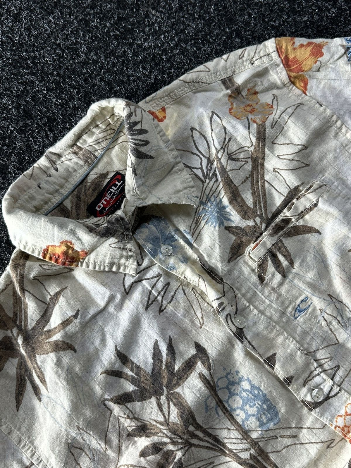 O'Neill × Vintage 🚨Vintage Y2K ONEILL SURF RARE OVERPRINT Button-up Shirt Size US XL / EU 56 / 4 - 4 Thumbnail