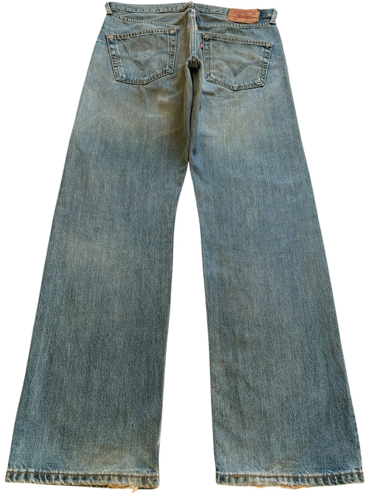 Levi's Vintage 90s Levis 501 Mud Wash Distressed Baggy Jeans Size US 34 / EU 50 - 2 Thumbnail