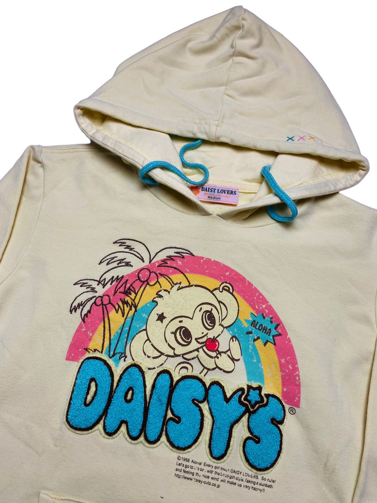 Japanese Brand 2000s Daisy Lovers - Puff Sherpa Patch Hoodie Size M / US 6-8 / IT 42-44 - 3 Thumbnail